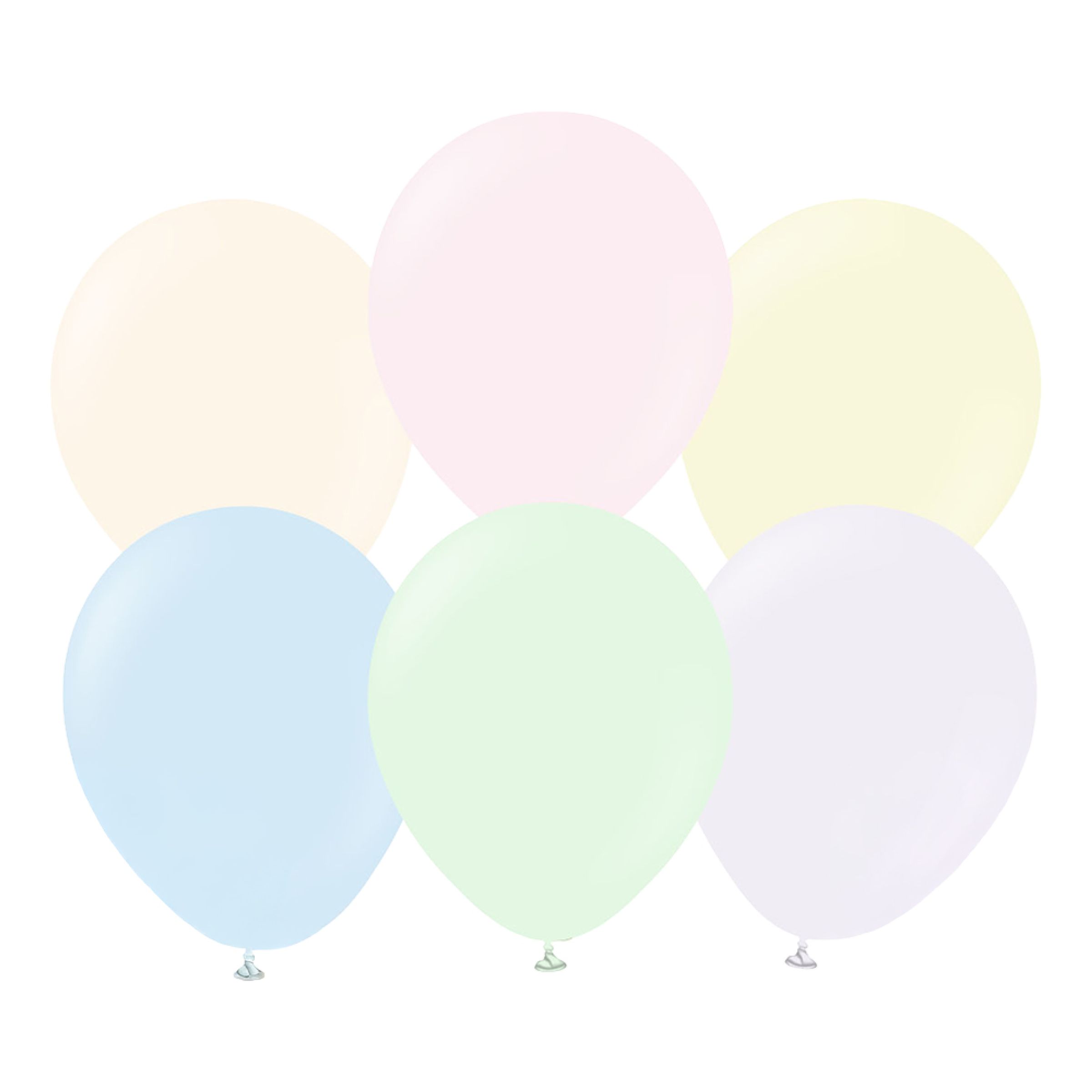 Balloner Professional Flerfarvede Macaron Pale - 100-pak