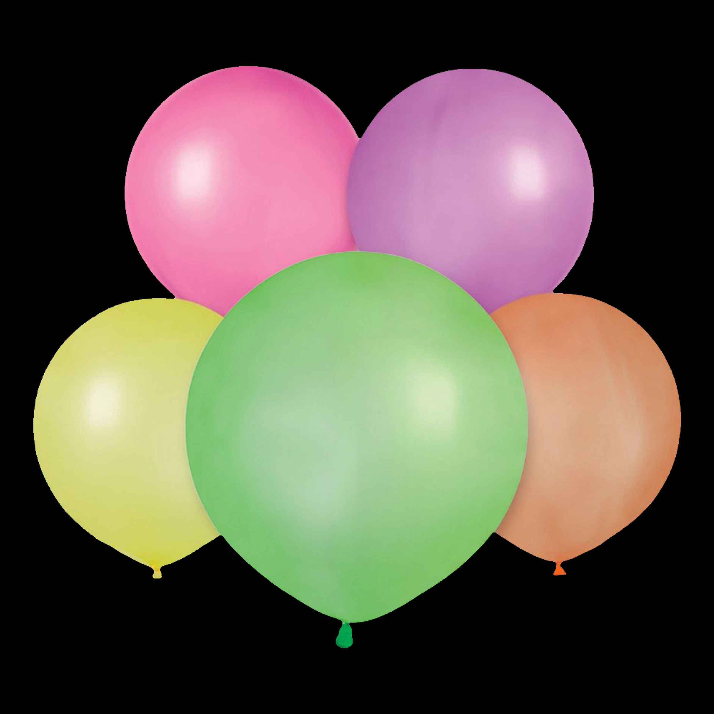 Ballonger Stora Neon Flerfärgade - 25-pack | Hem - Festartiklar - Ballonger - Latexballonger | Pryloteket