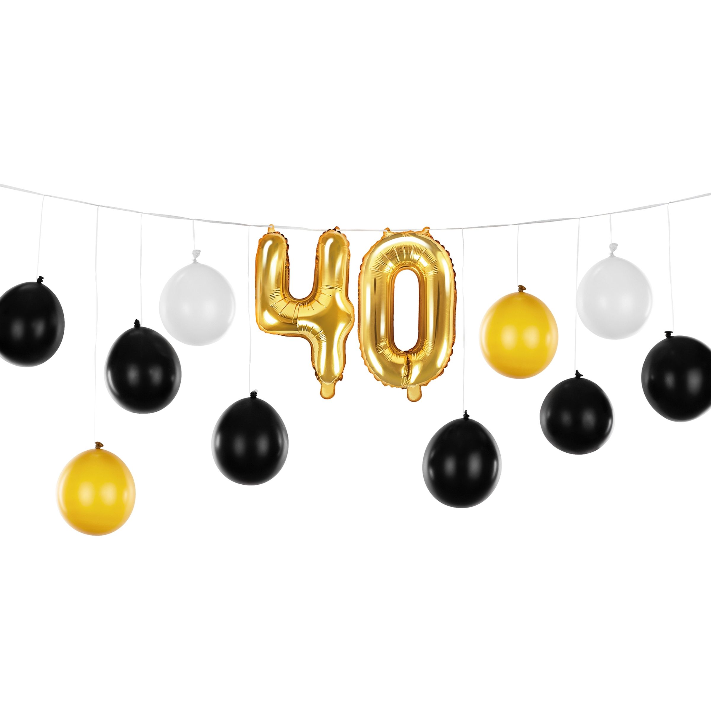 Ballonguirlande 40 Guld/Champagne
