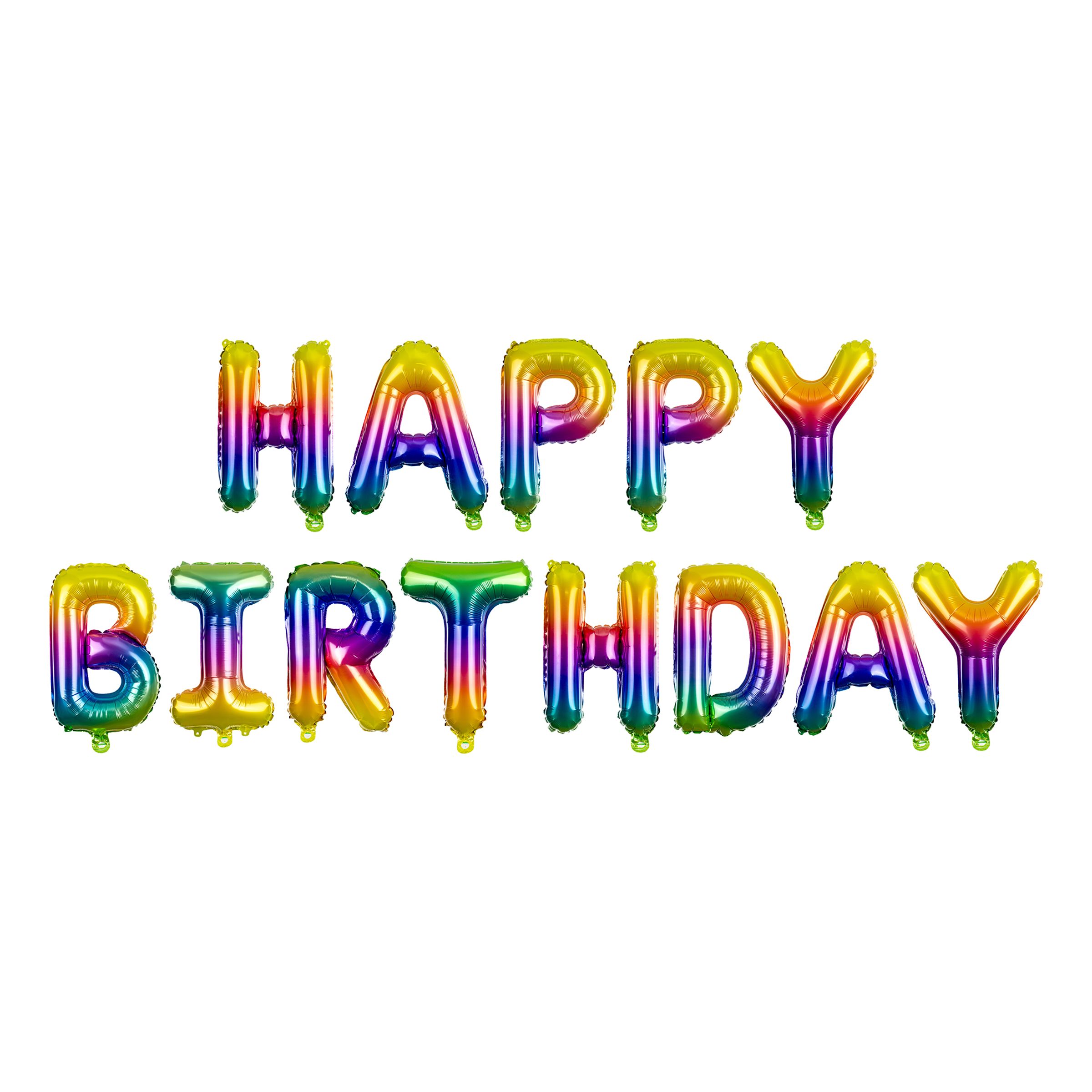Ballongguirlande Happy Birthday Rainbow