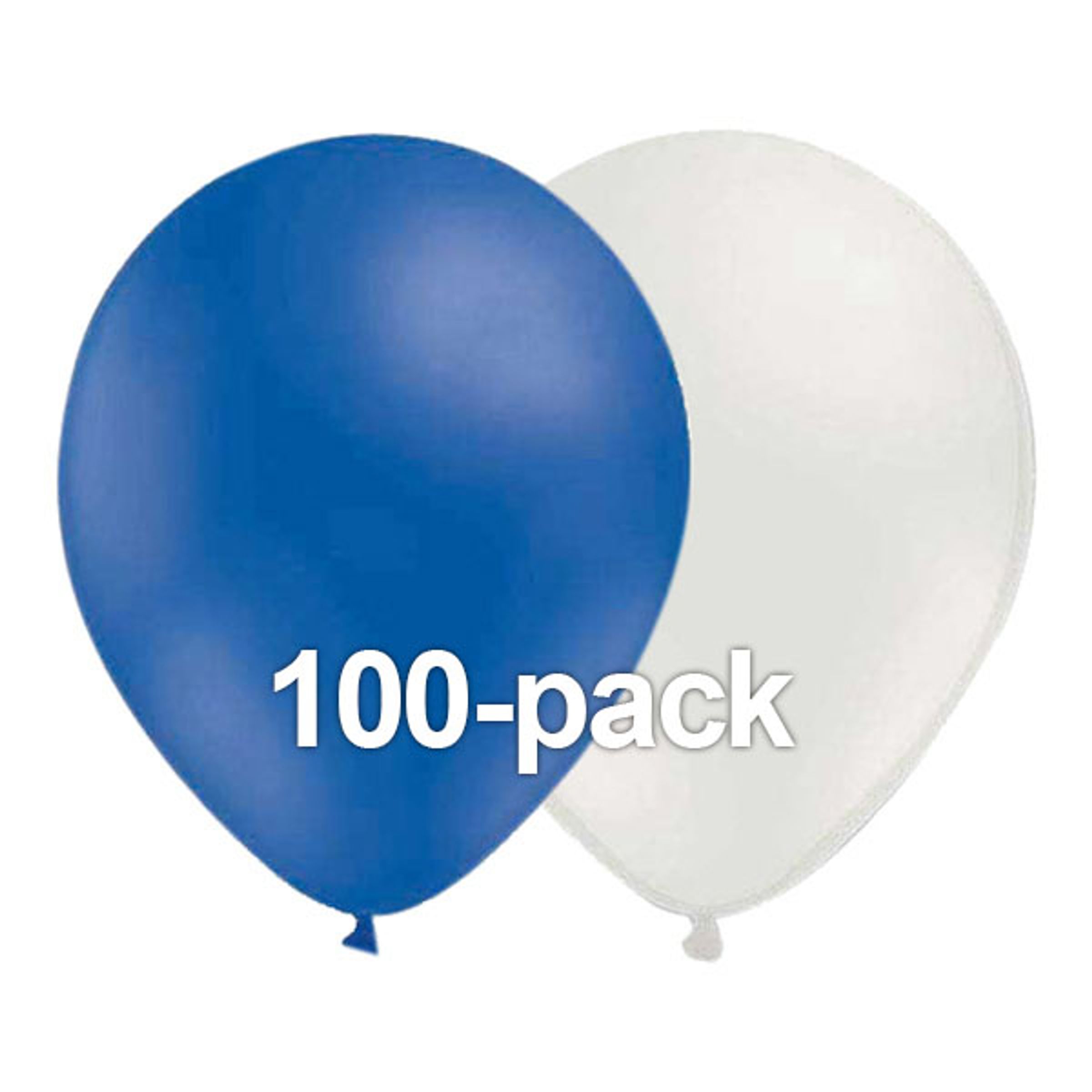 Ballonkombi Blå-Hvid - 100-stk