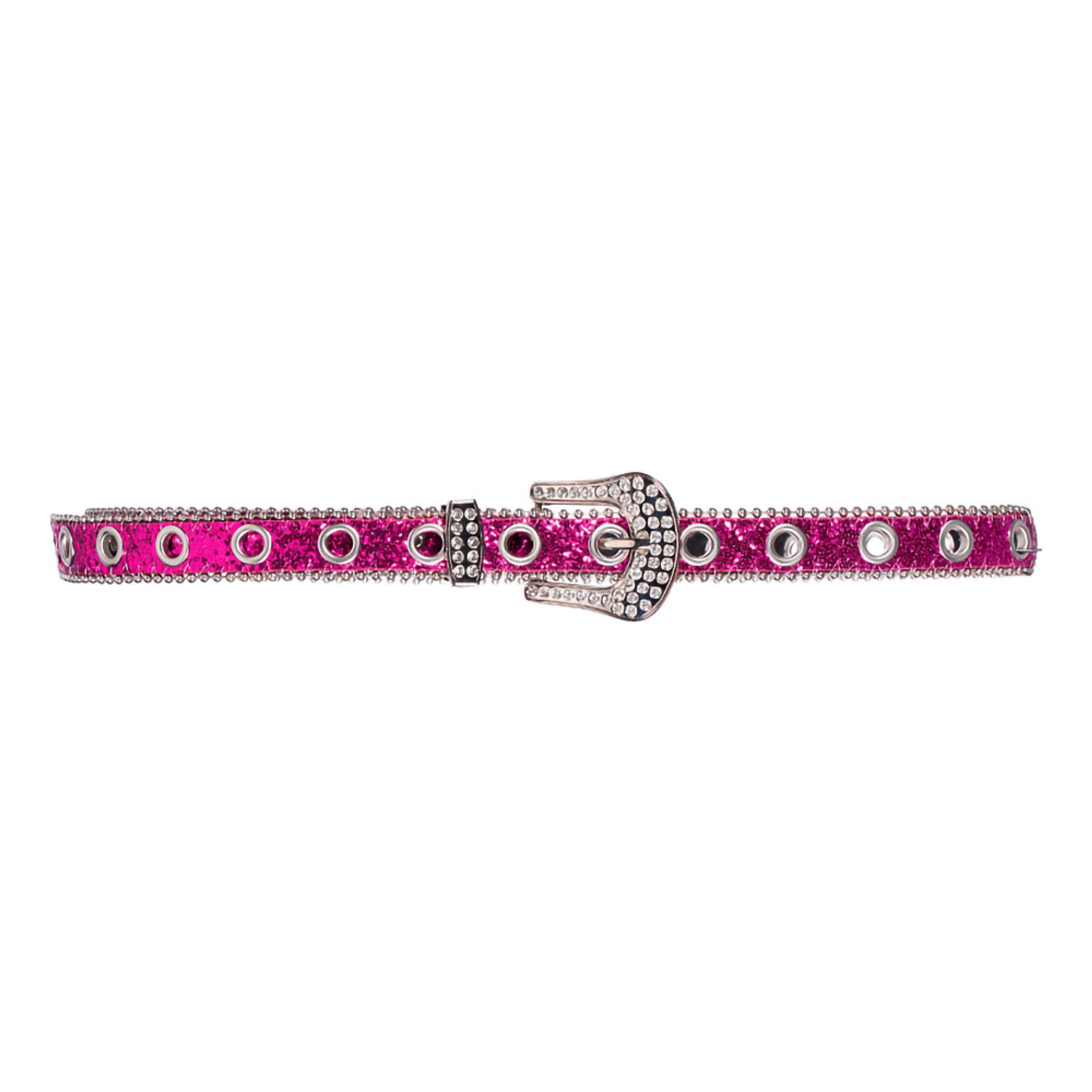 Bälte med Glitter Neonrosa - One size | Hem - Maskerad - Tillbehör - Maskeradaccessoarer | Pryloteket