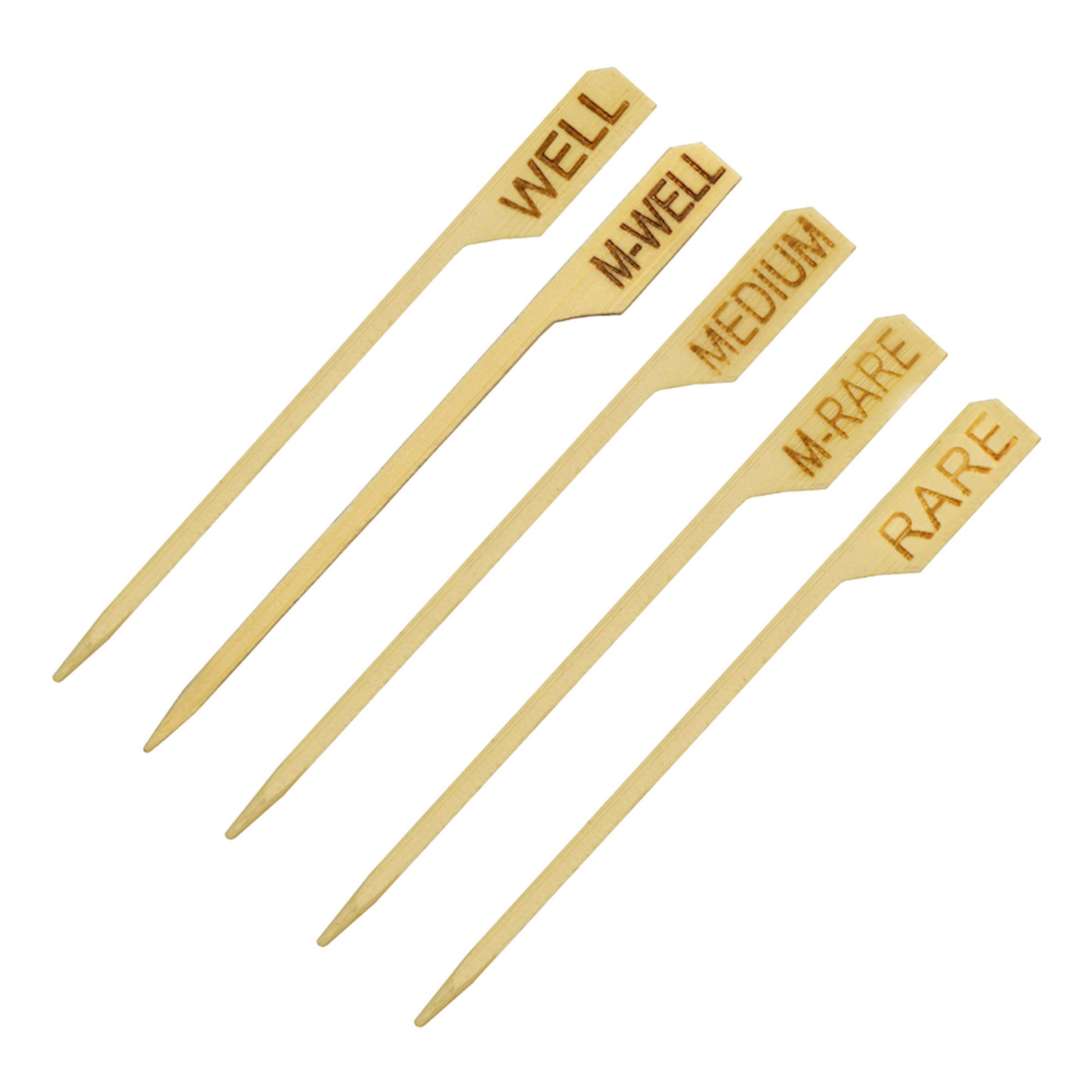 Bambu Köttpinnar - 24-pack Medium | Hem - Roliga Prylar - Hem & Hushåll - Till Köket | Maskeradspecialisten