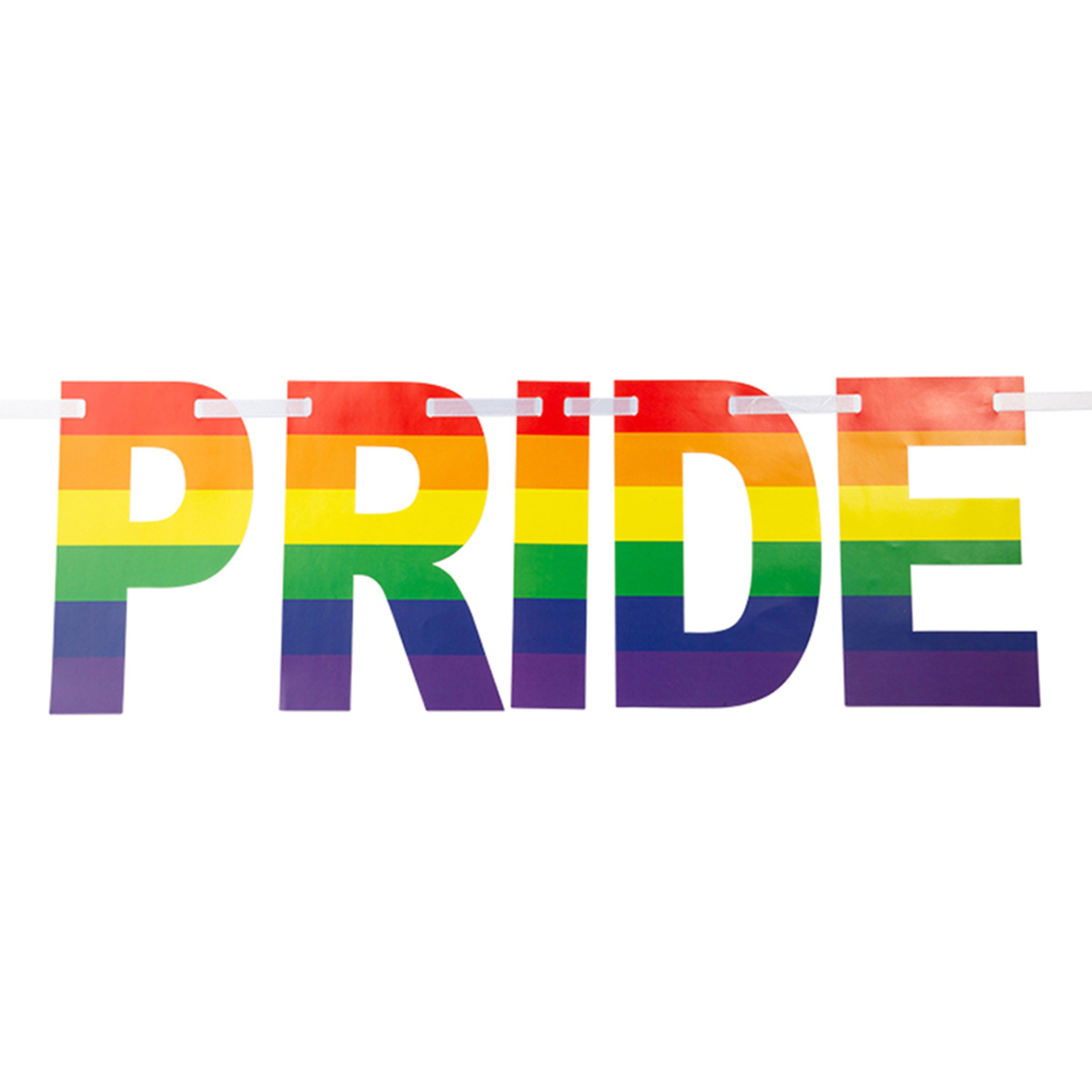 PRIDE bogstav banner
