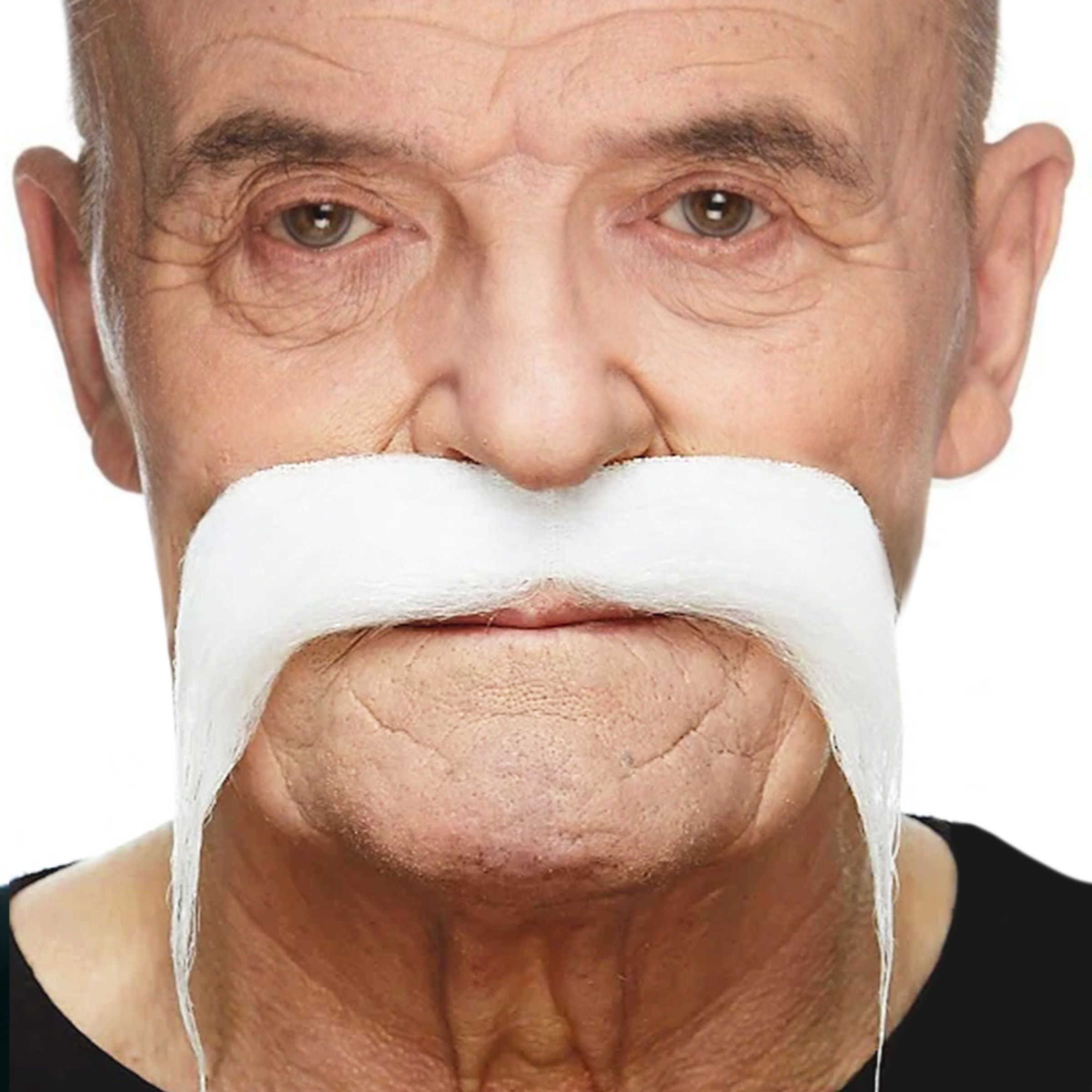 Bandit Moustache Hvid