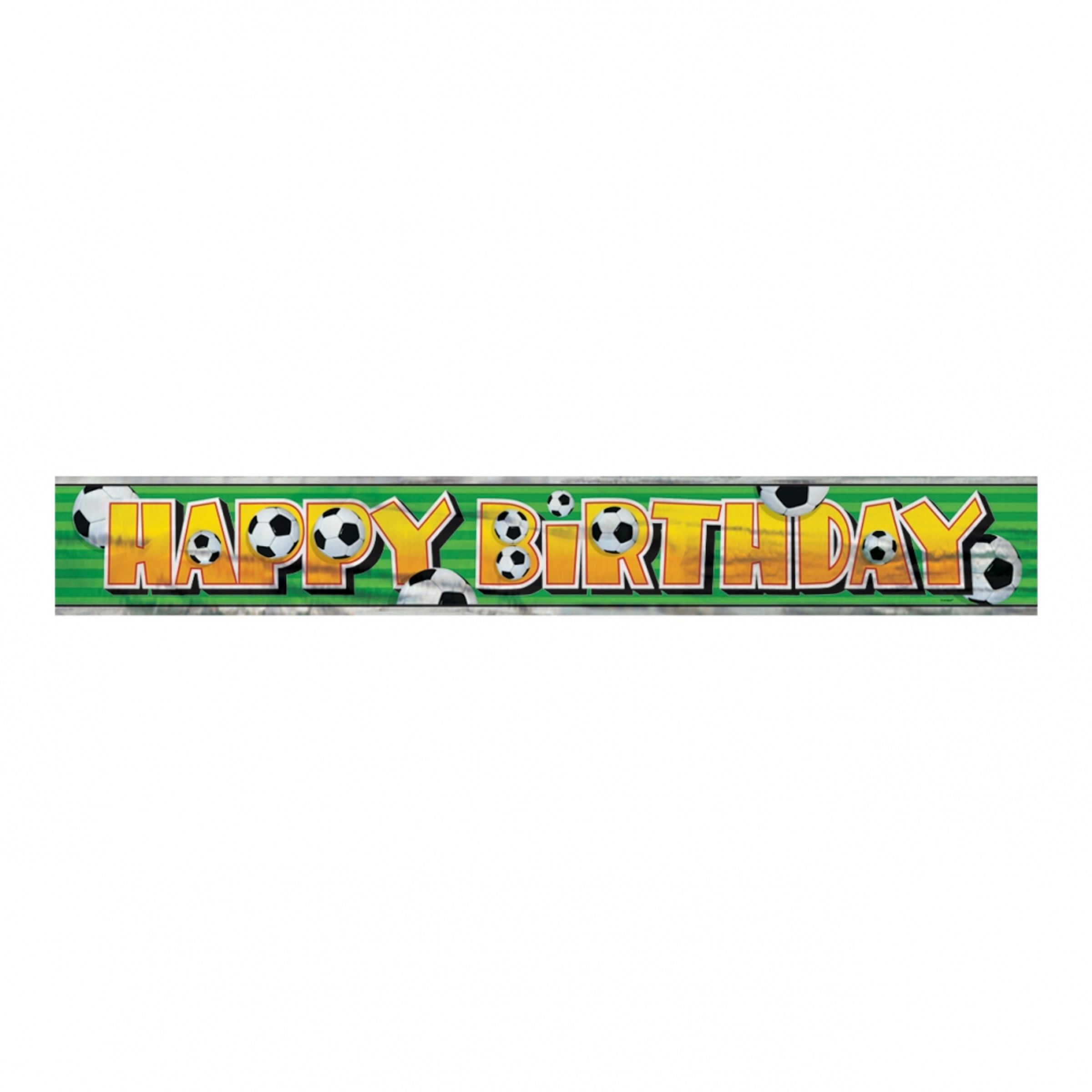 Banderole Fodbold Happy Birthday