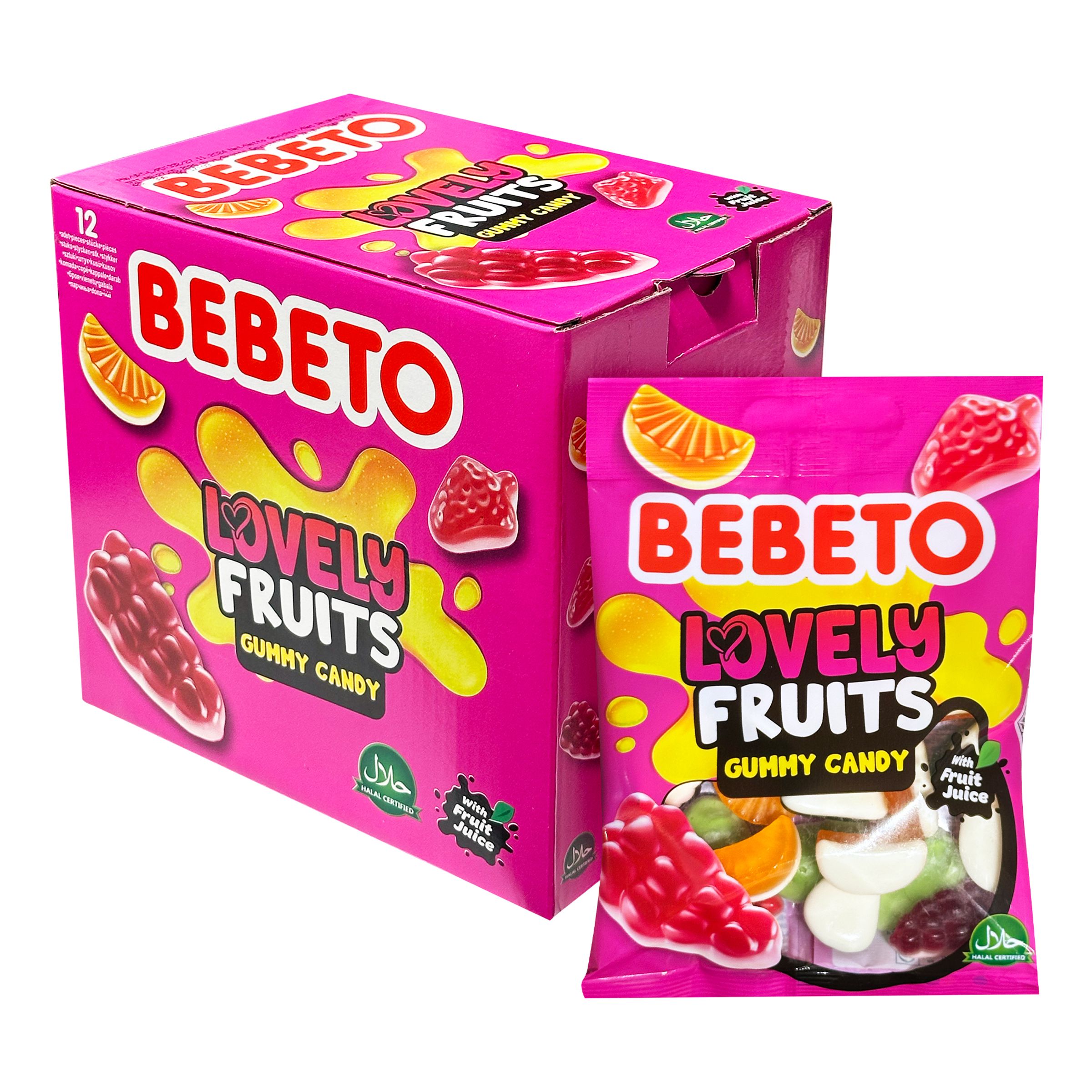 Bebeto Lovely Fruit Storpak - 12 x 80 g