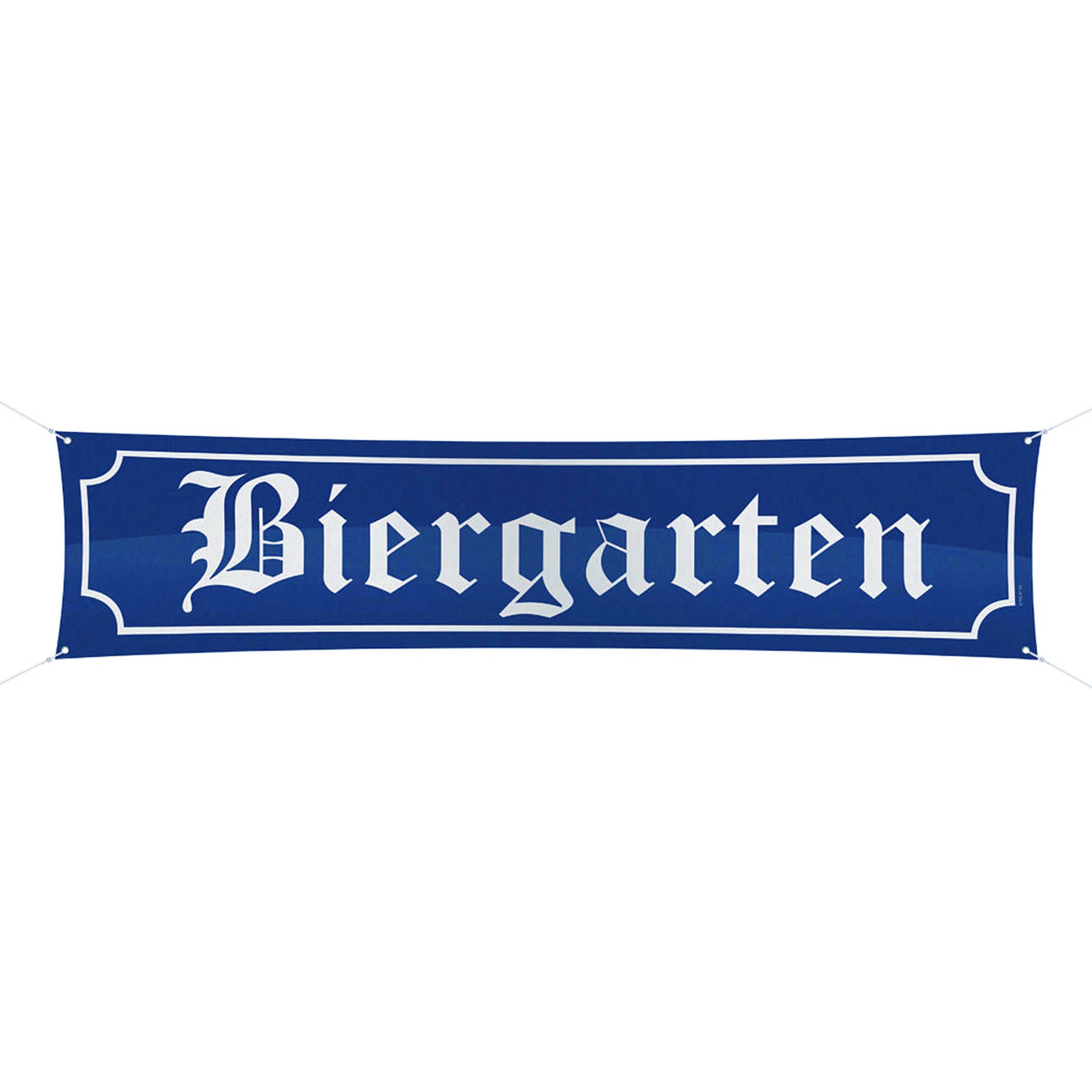 Biergarten Banner - 180 x 40 cm Ikke dobbelt
