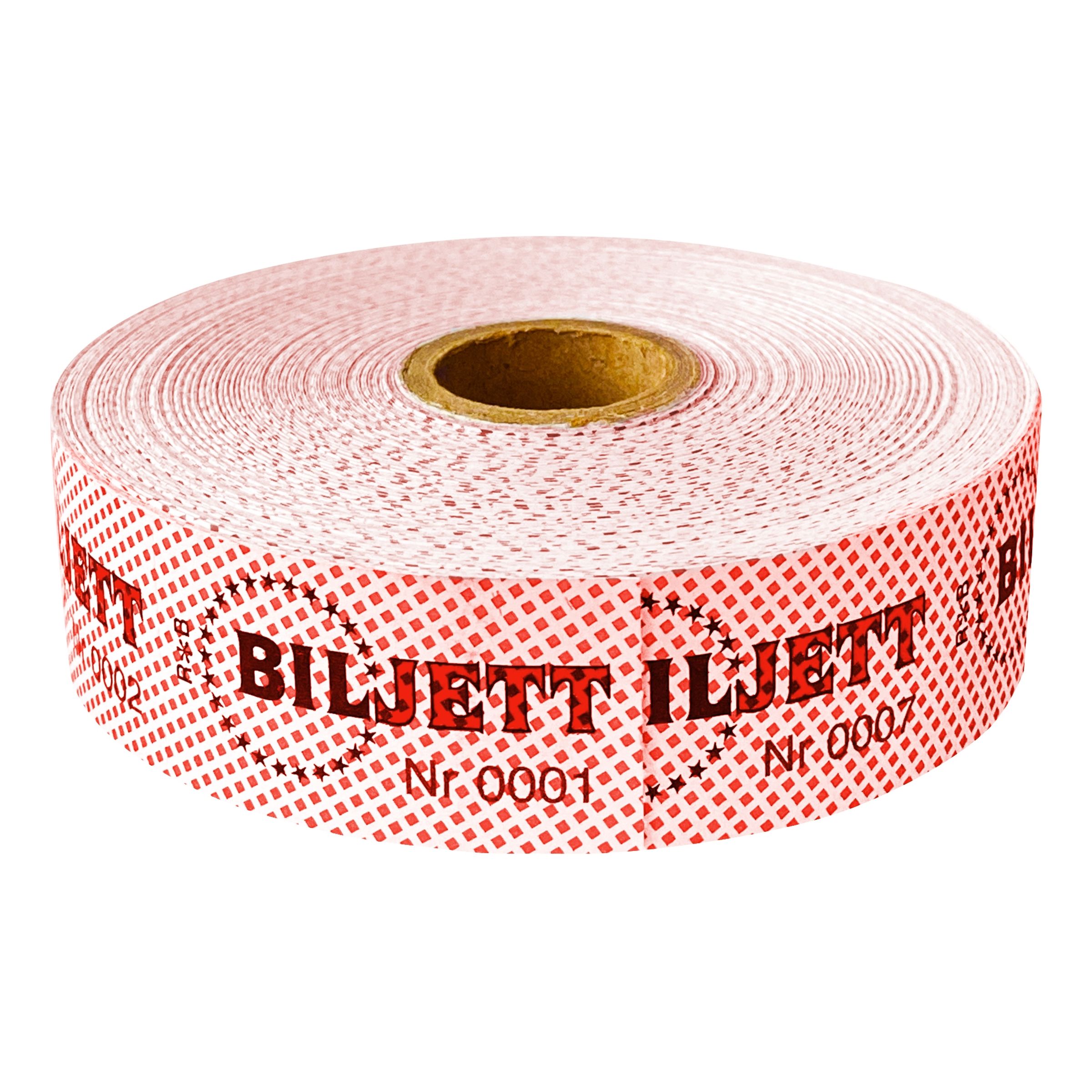 Billetter på Rulle - Rød