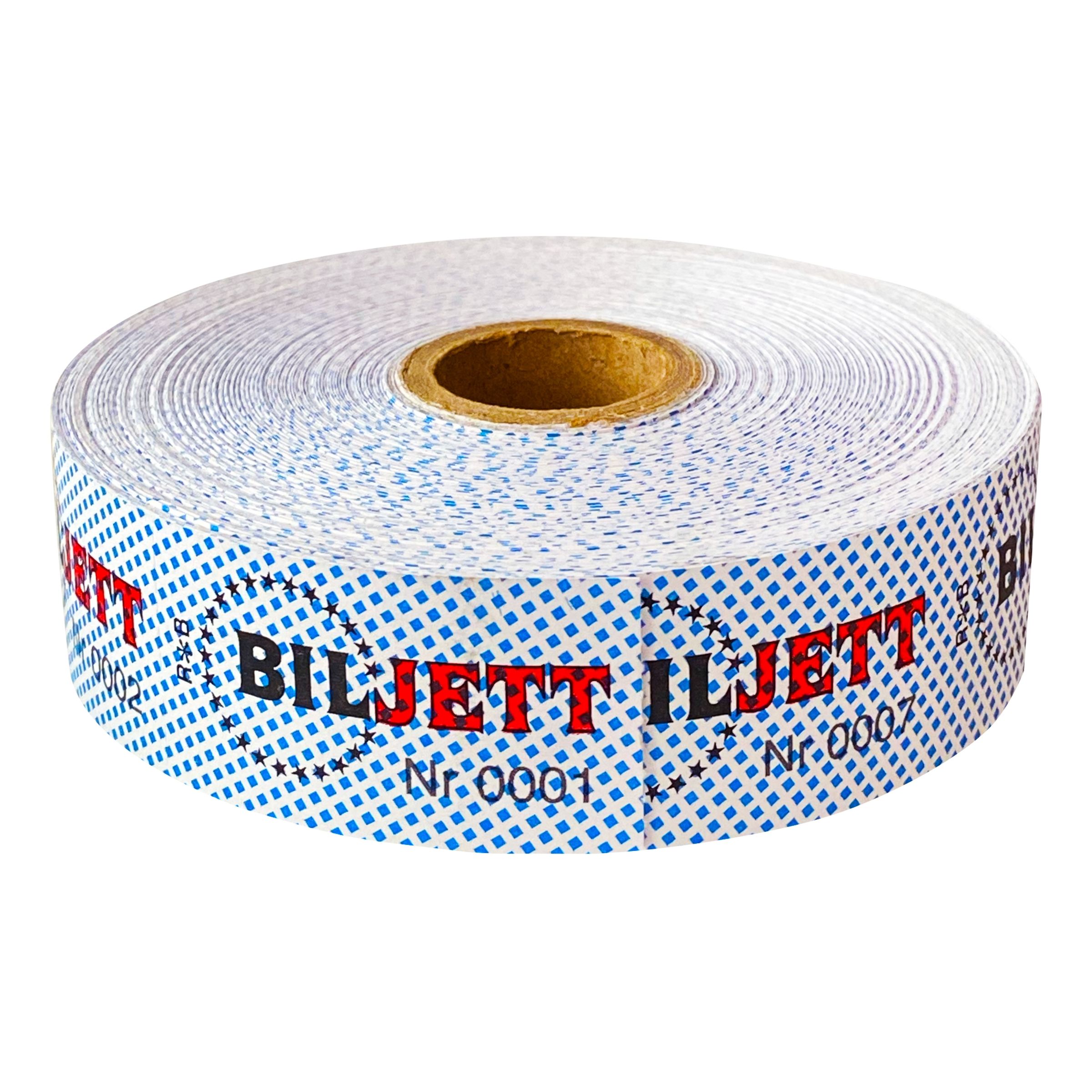 Billetter på Rulle - Blå