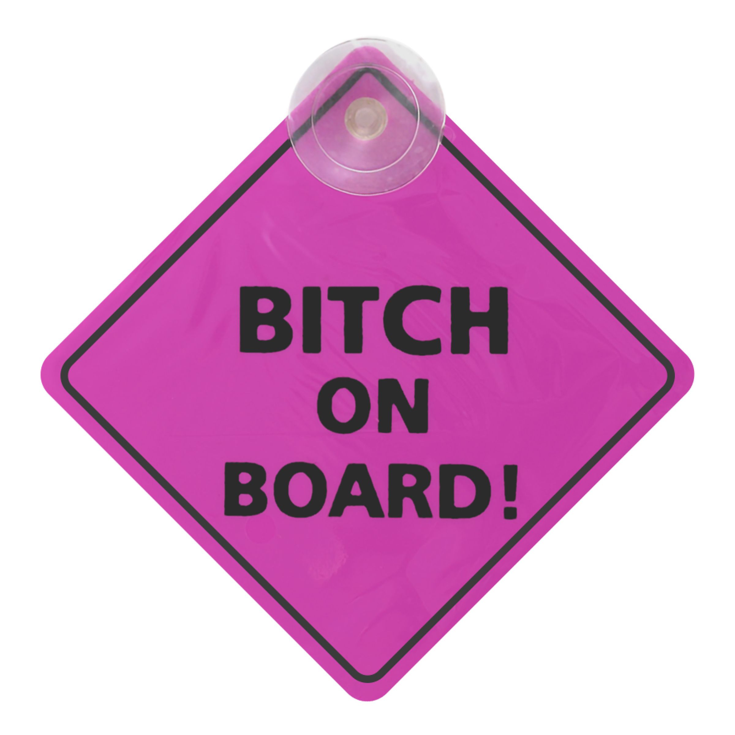 Bilskylt Bitch On Board! | Hem - Roliga Prylar - Hobby & Fritid - Till Bilen | Pryloteket