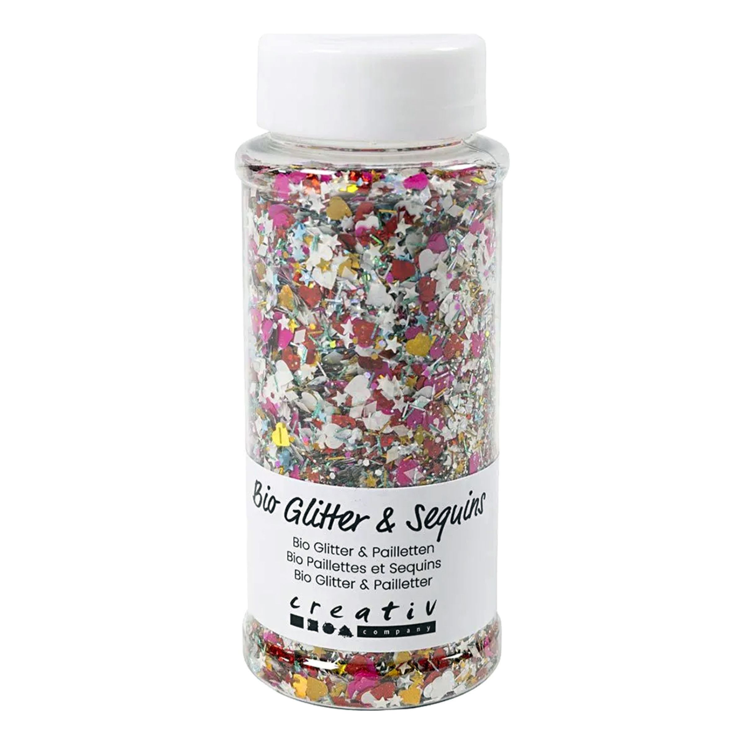 Bio-glimmer & Pailletter - Assorterede Farver - 140ml