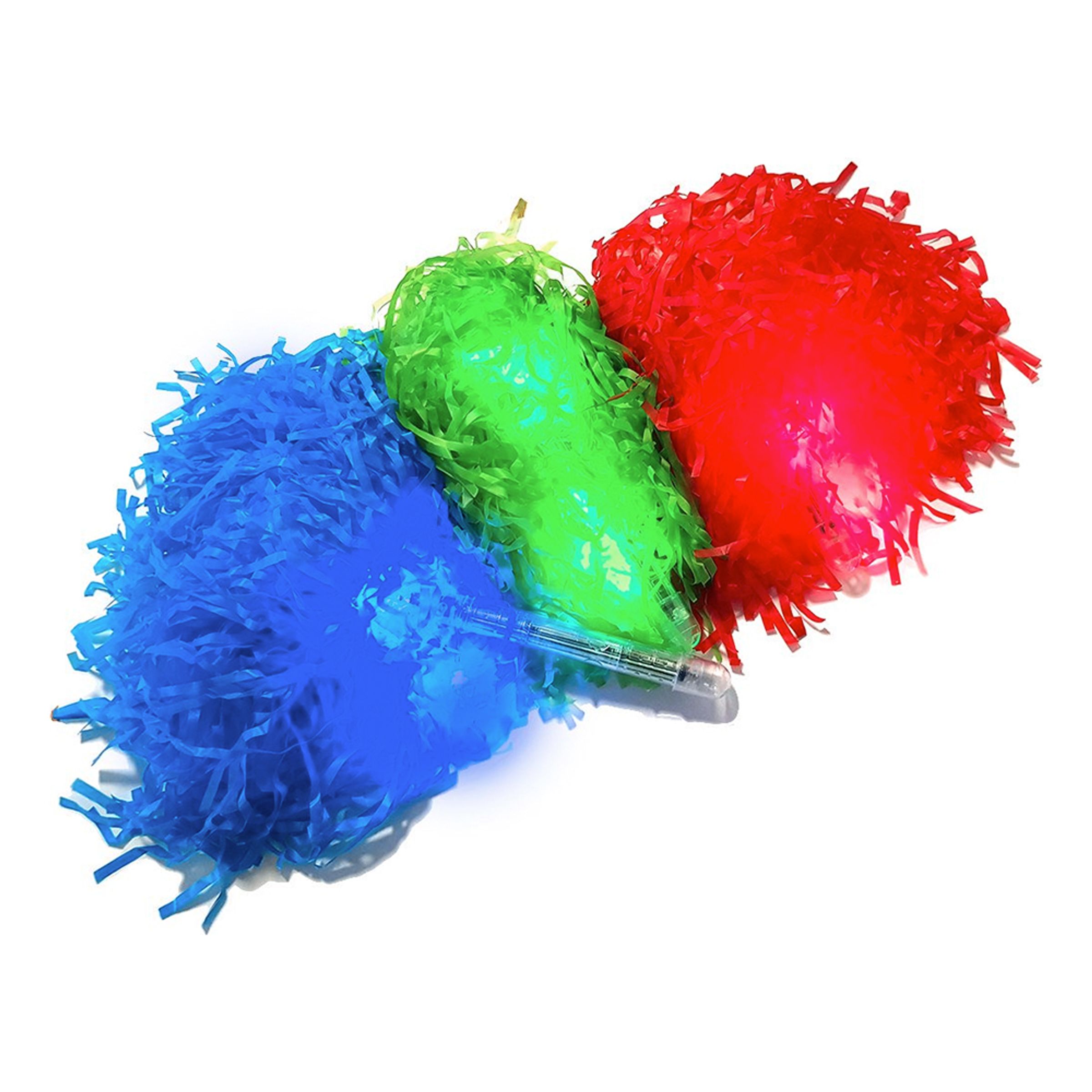 Pom Pom Blinkande - Röd | Hem - Maskerad - Tillbehör - Maskeradaccessoarer | Pryloteket