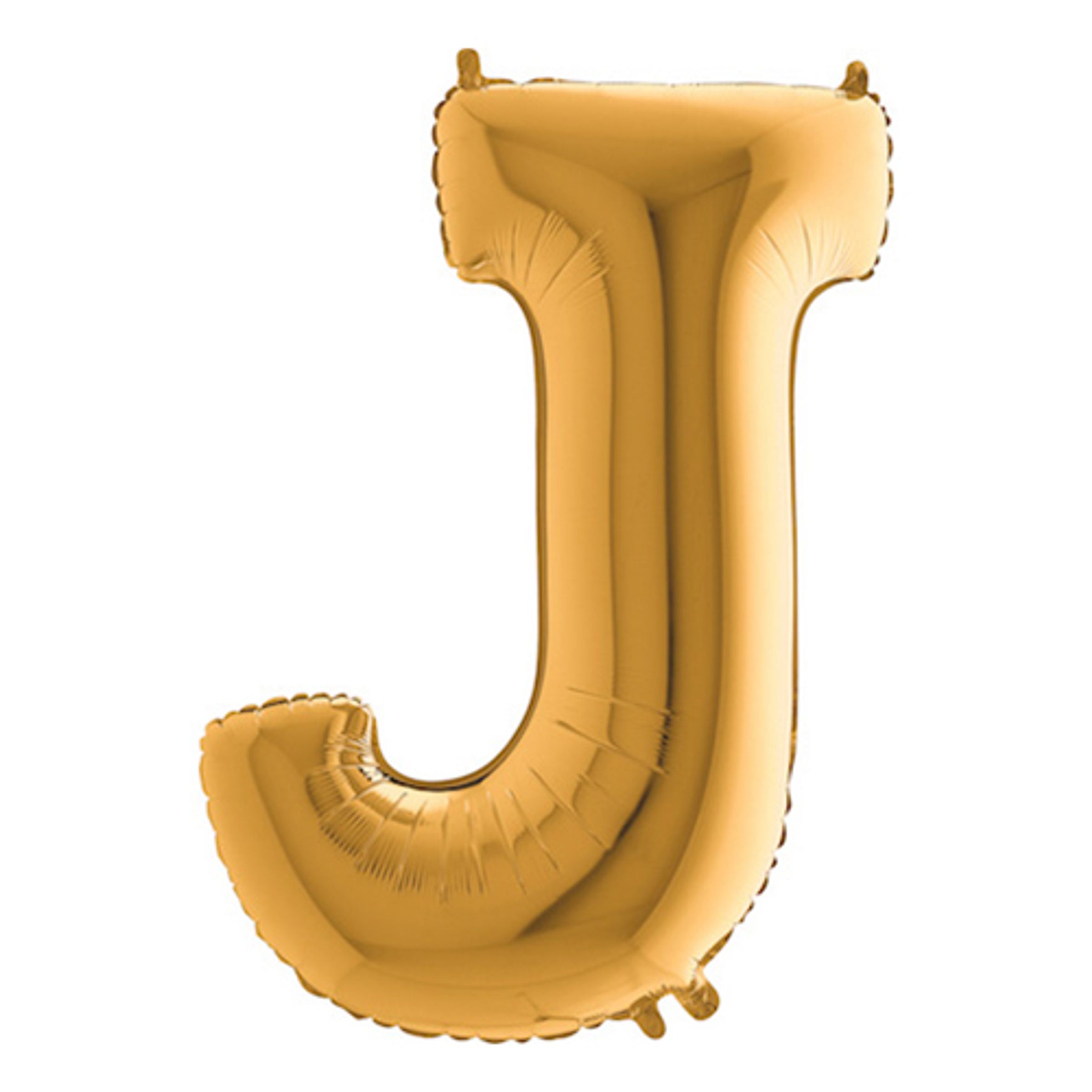 Bokstavsballong Guld Metallic - Bokstav J | Hem - Festartiklar - Ballonger - Folieballonger | Pryloteket