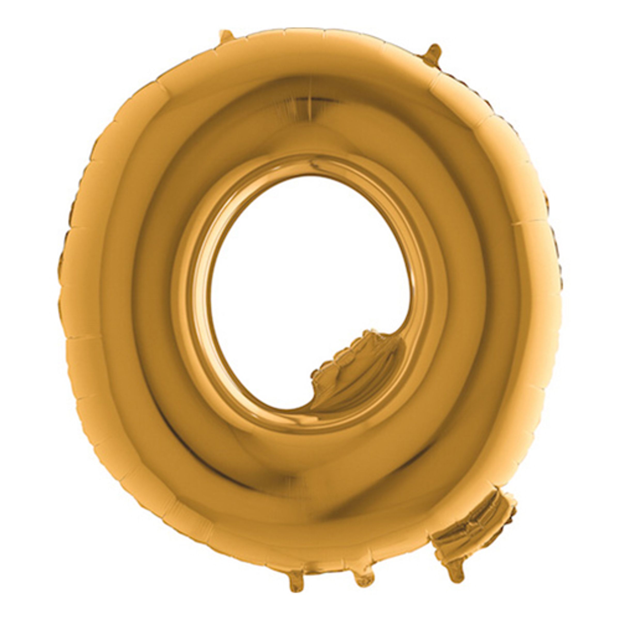 Bokstavsballong Guld Metallic - Bokstav Q | Hem - Festartiklar - Ballonger - Folieballonger | Party Outlet