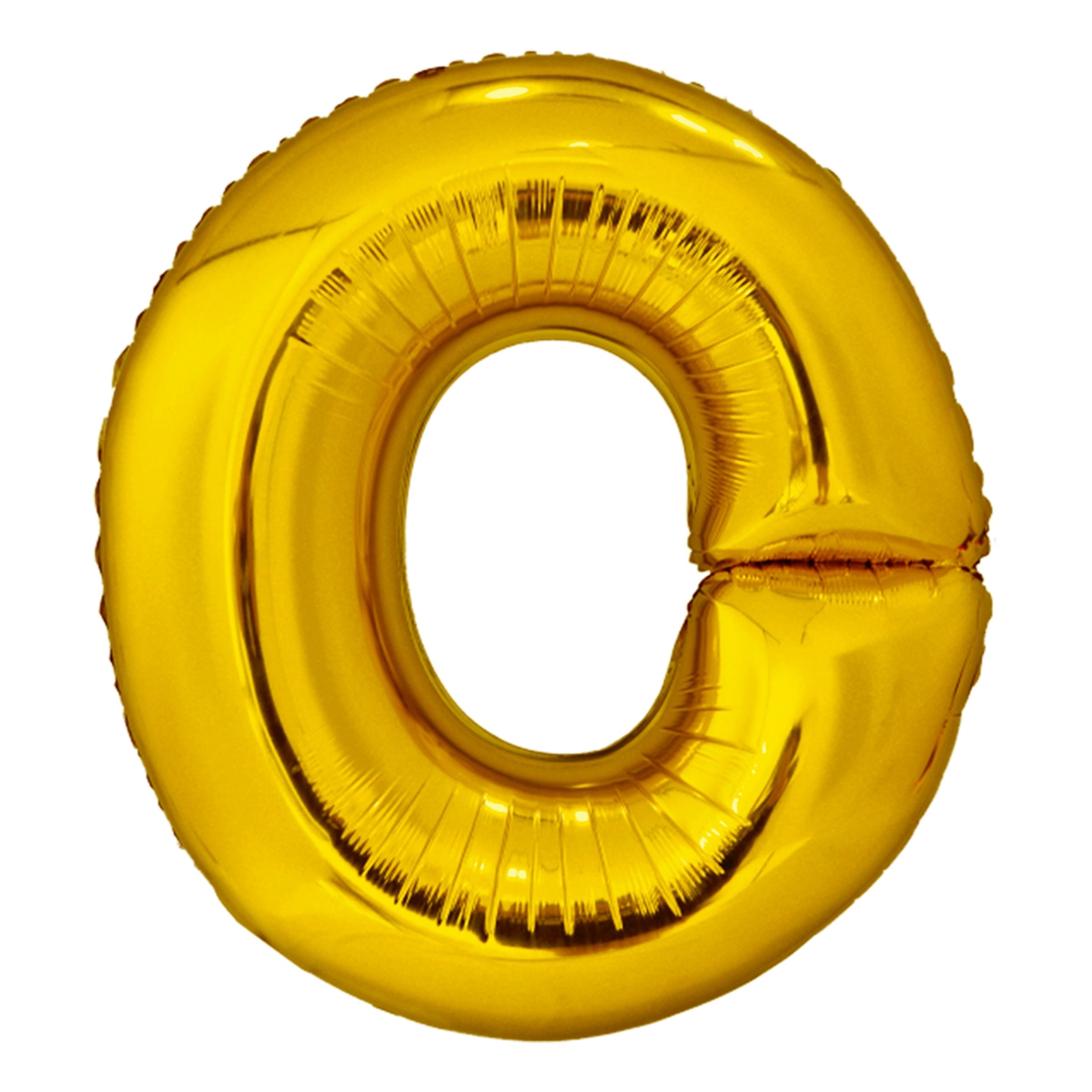 Bogstavballon Guld Metallic - Bogstav O