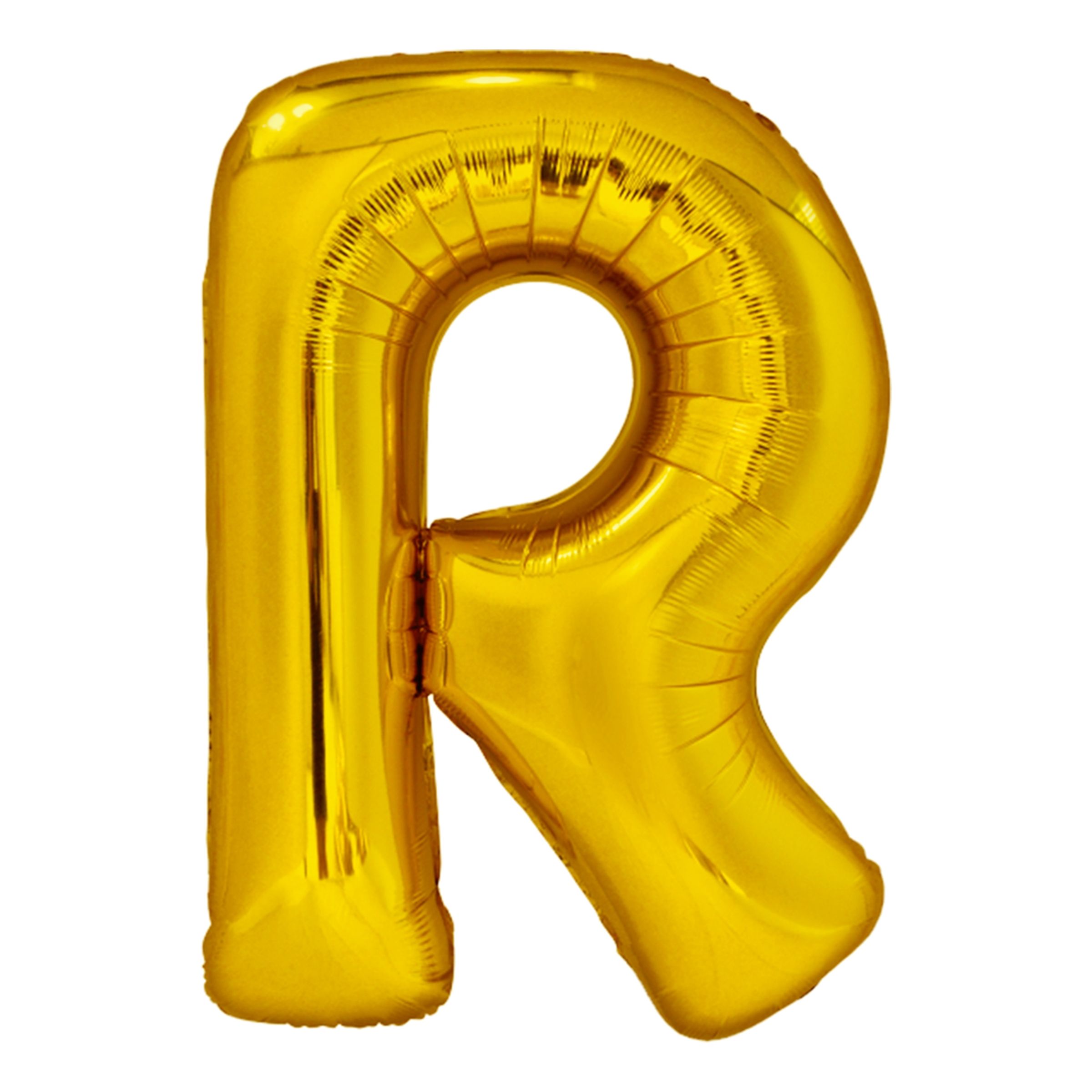 Bokstavsballong Guld Metallic - Bokstav R | Hem - Festartiklar - Ballonger - Folieballonger | Pryloteket