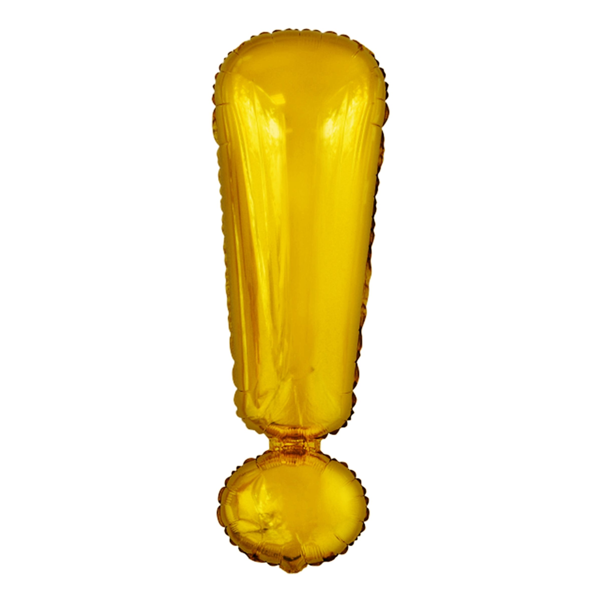 Folieballon med skilt ! guld 28x86 cm