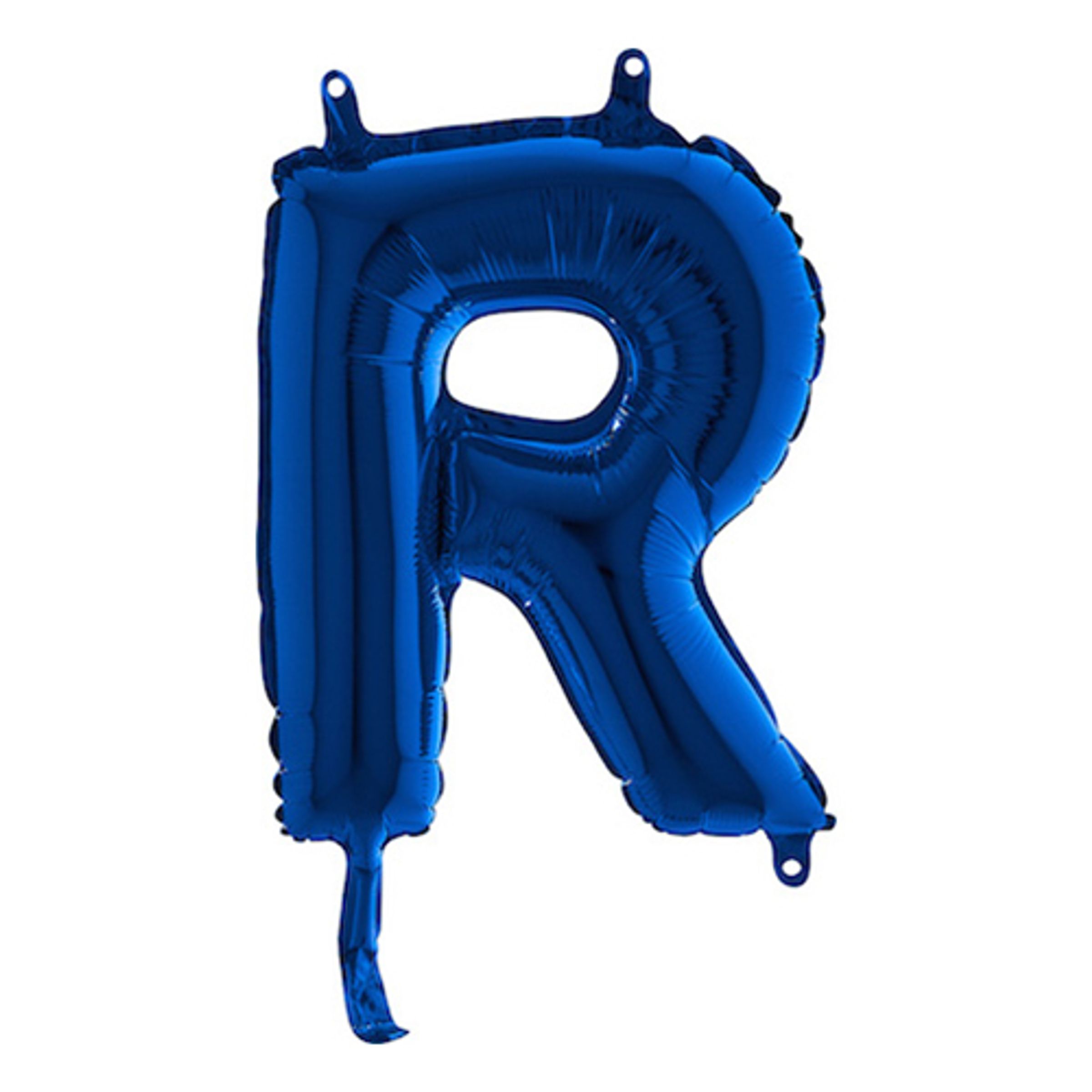 Bokstavsballong Mini Blå Metallic - Bokstav R | Hem - Festartiklar - Ballonger - Folieballonger | Pryloteket