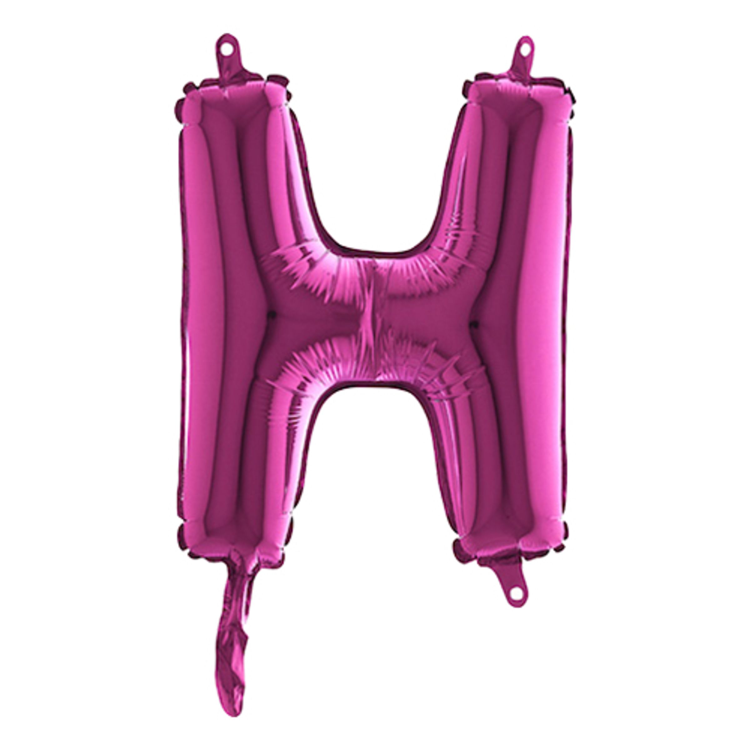 Bogstavballon Mini Pink - Bogstav H