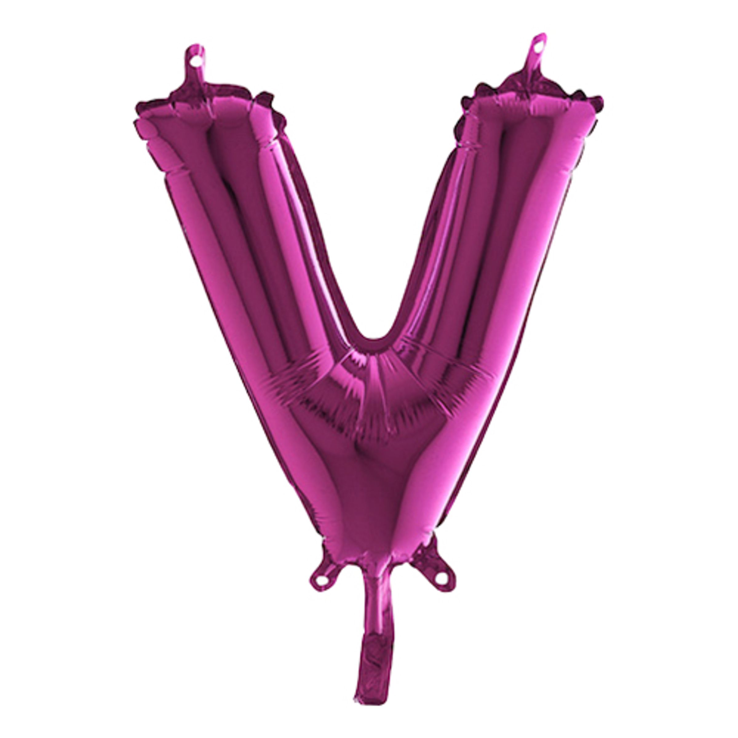 Bokstavsballong Mini Rosa - Bokstav V | Hem - Festartiklar - Ballonger - Folieballonger | Pryloteket