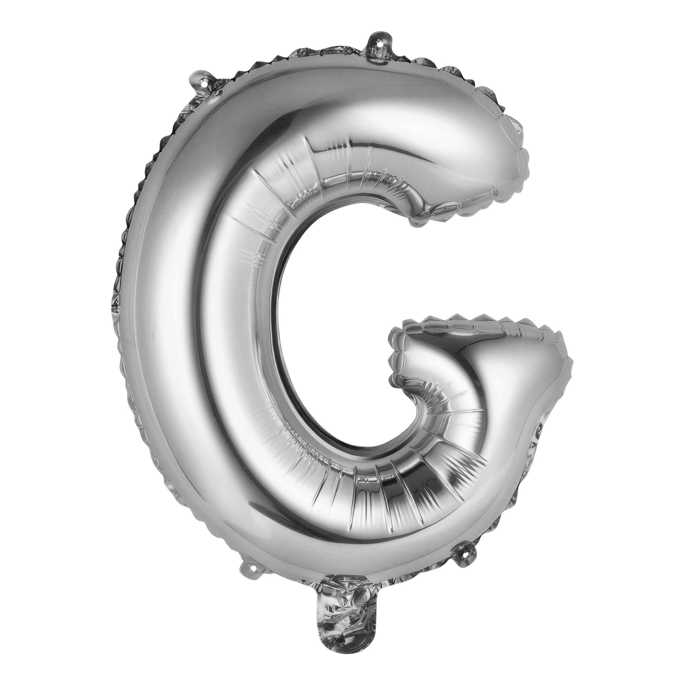 Bogstavballon Mini Sølv Metallic - Bogstav G