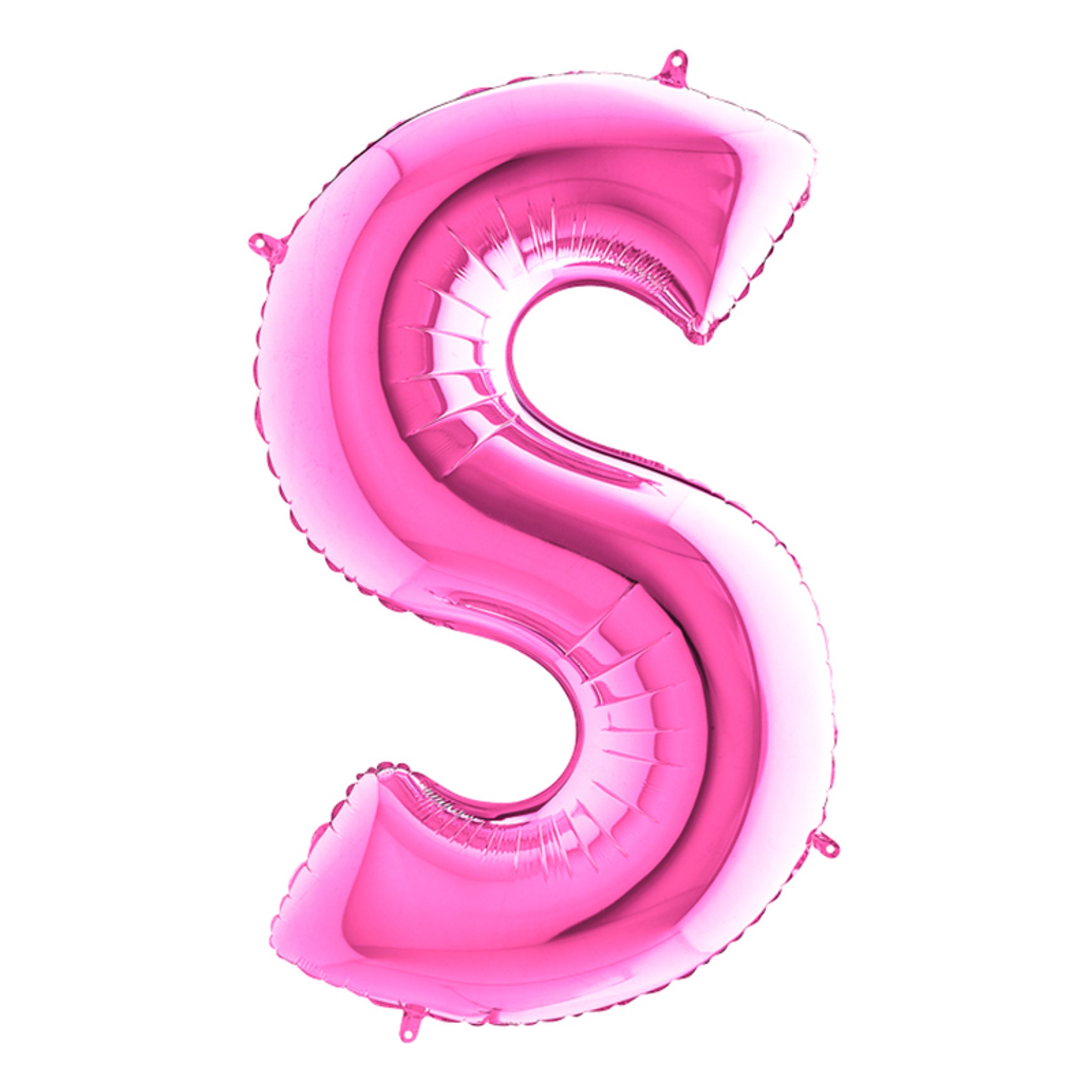 Bokstavsballong Rosa - Bokstav S | Hem - Festartiklar - Ballonger - Folieballonger | Party Outlet