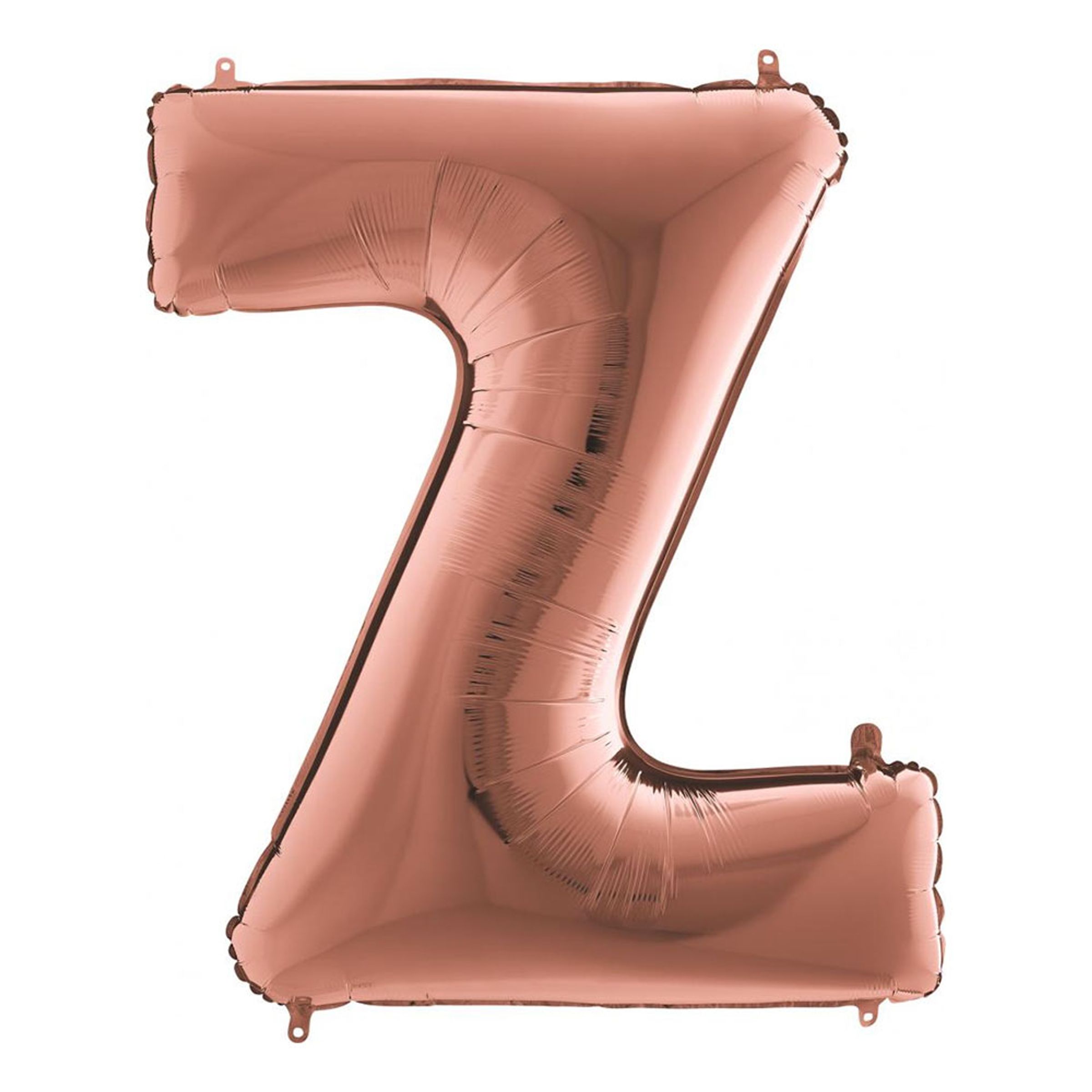 Bokstavsballong Roséguld Metallic - Bokstav Z | Hem - Festartiklar - Ballonger - Folieballonger | Pryloteket