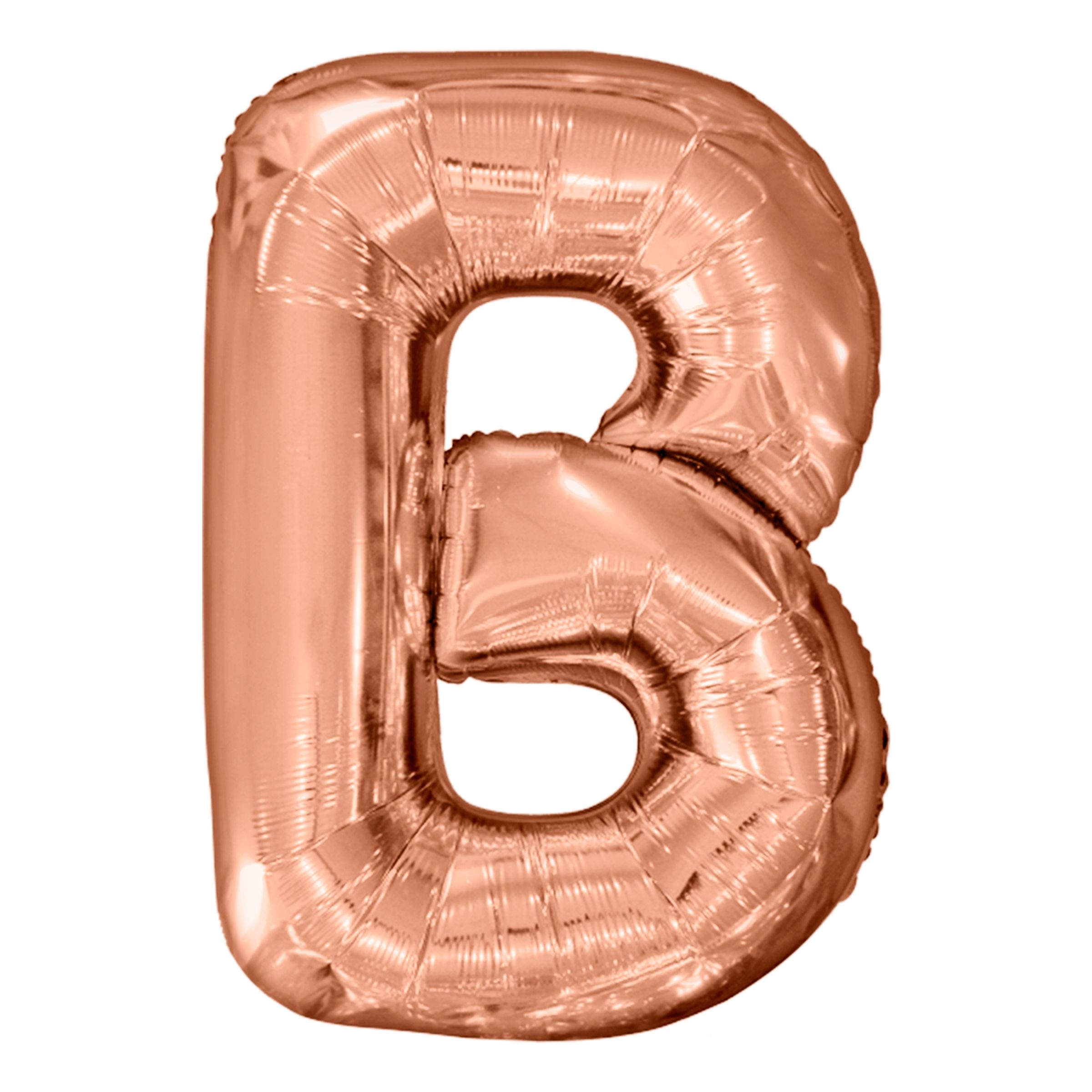 Bogstavballon Roséguld Metallic - Bogstav B