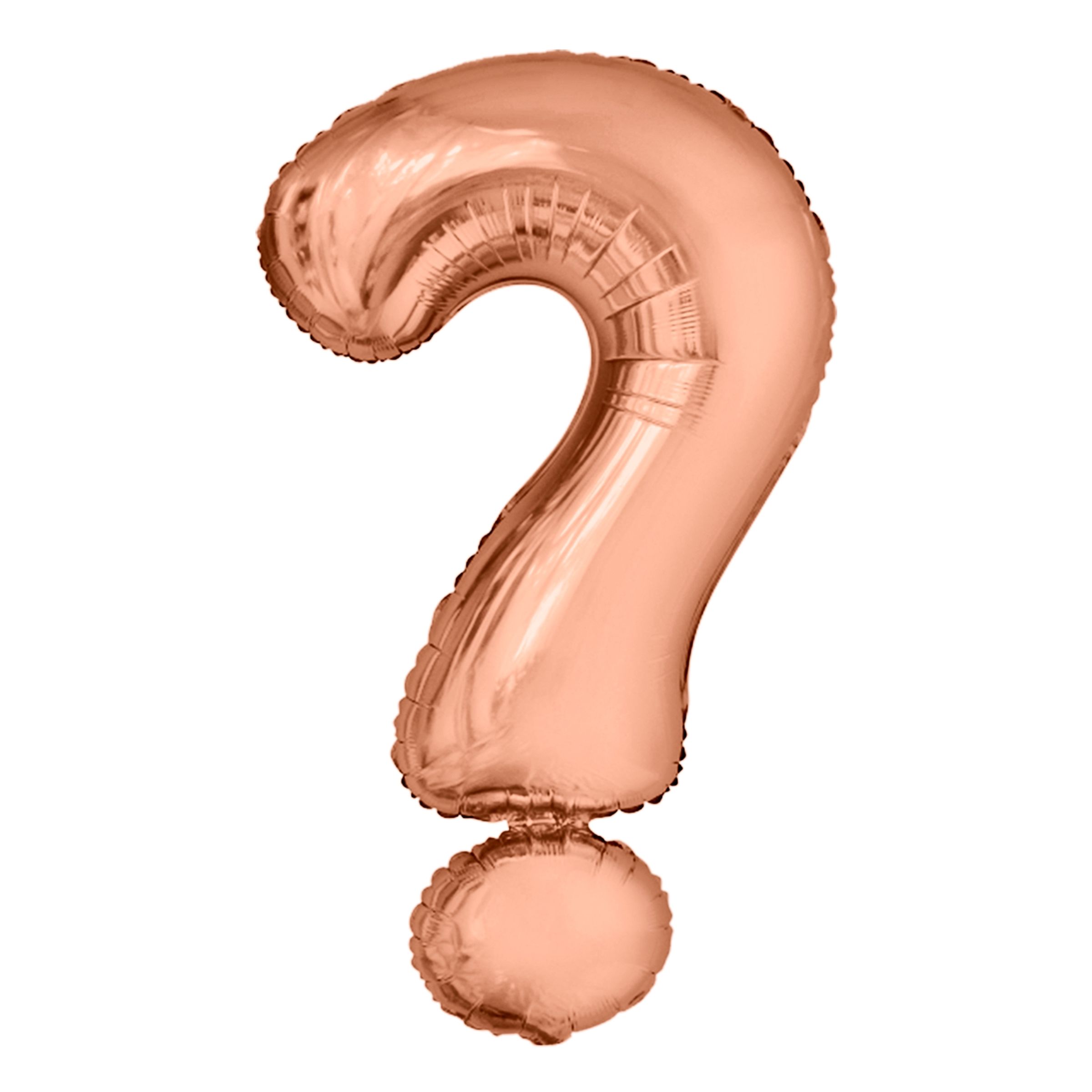Bokstavsballong Roséguld Metallic - Tecken ? | Hem - Festartiklar - Ballonger - Folieballonger | Pryloteket