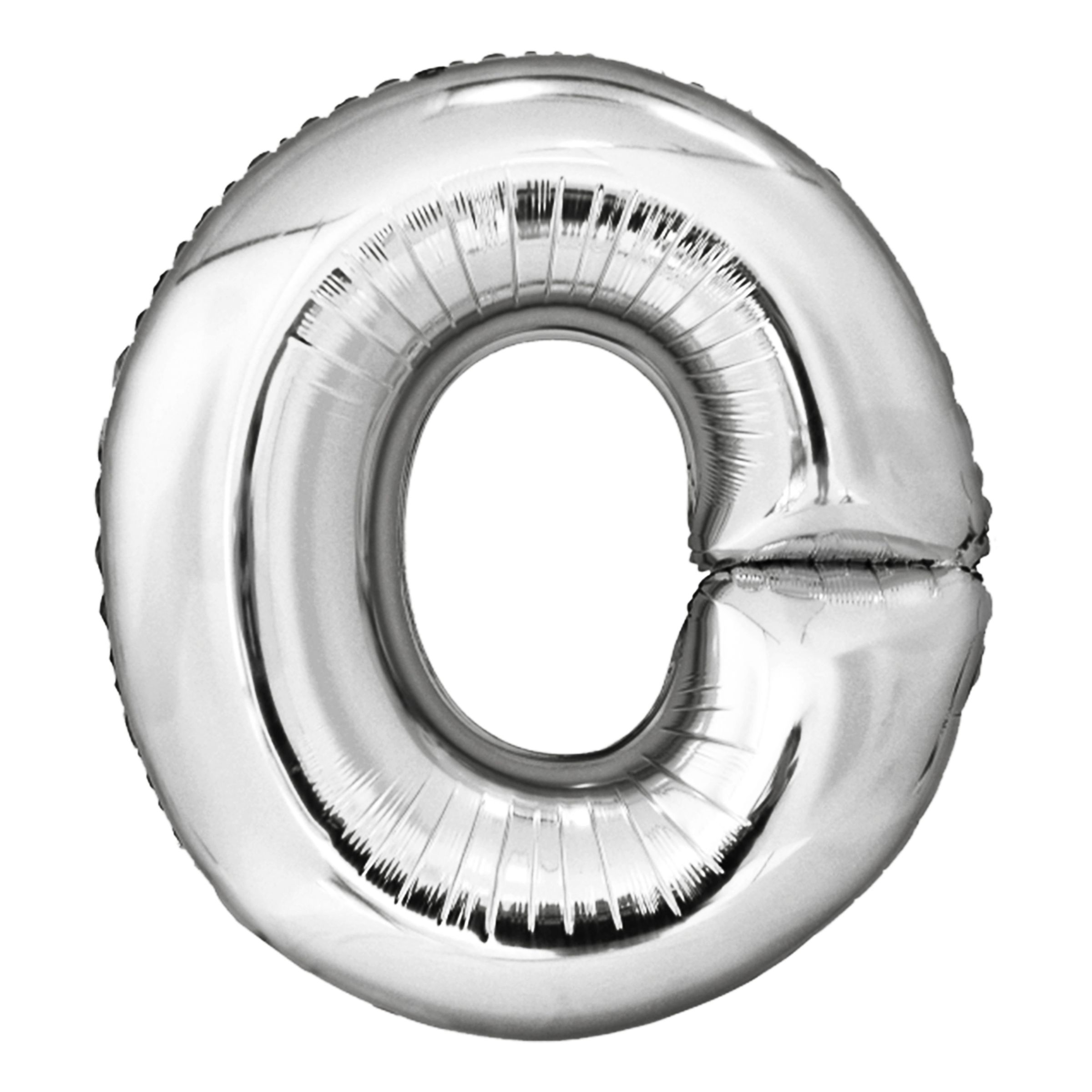 Bogstavballoner Sølv Metallic - Bogstav O