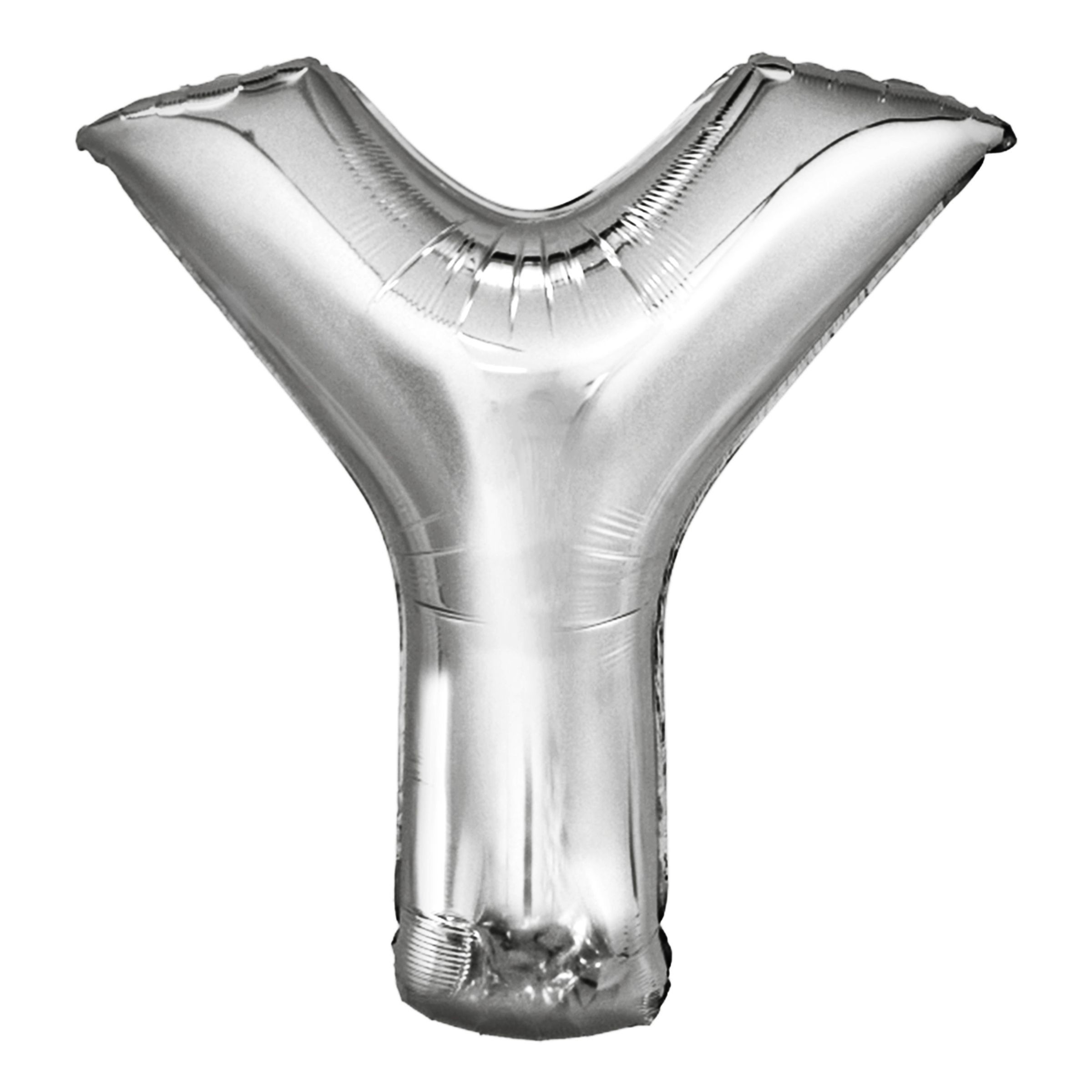 Bokstavsballong Silver Metallic - Bokstav Y | Hem - Festartiklar - Ballonger - Folieballonger | Pryloteket