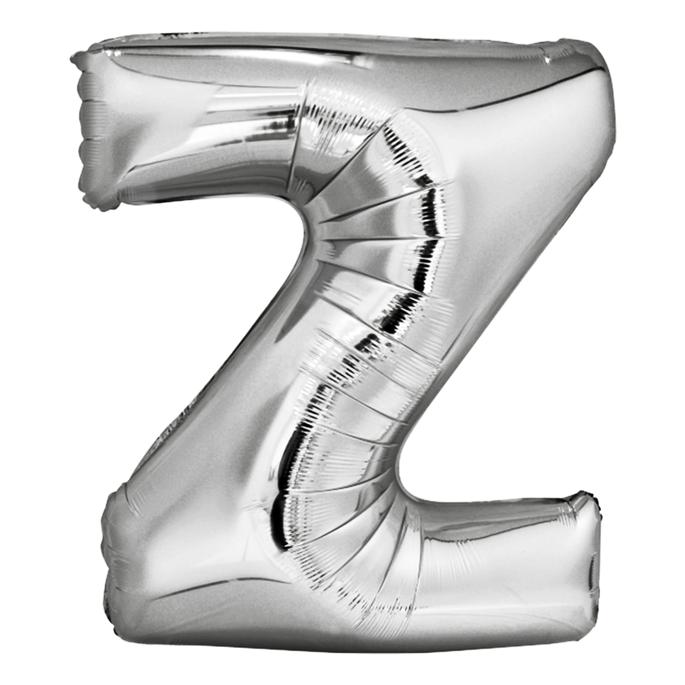 Bokstavsballong Silver Metallic - Bokstav Z | Hem - Festartiklar - Ballonger - Folieballonger | Pryloteket