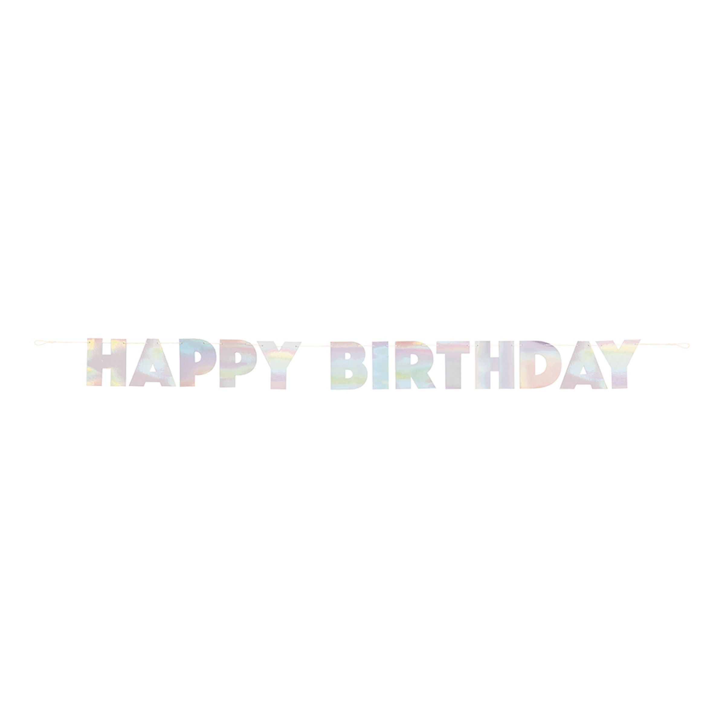 Bogstavguirlande Happy Birthday Farvestrålende