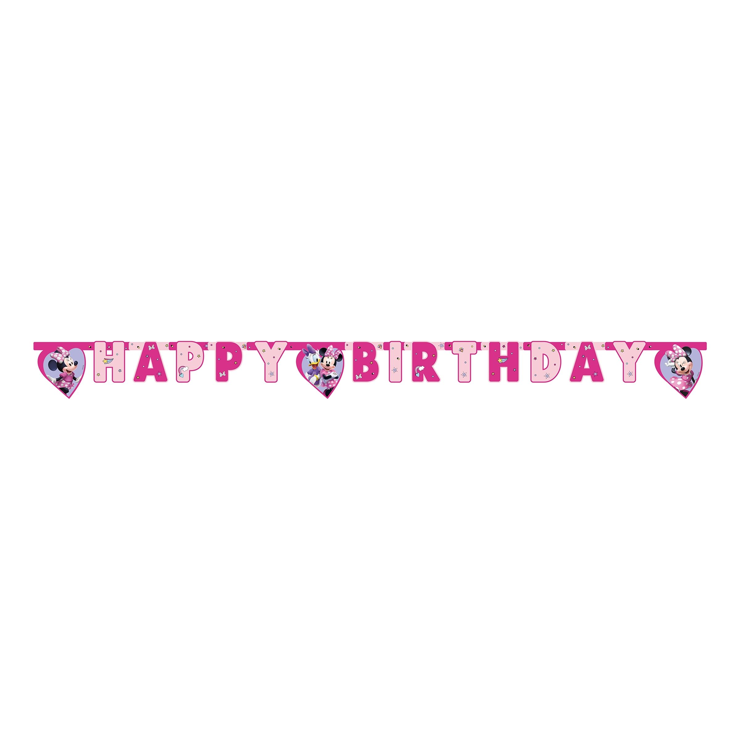 Guirlande Happy Birthday Minnie Mouse