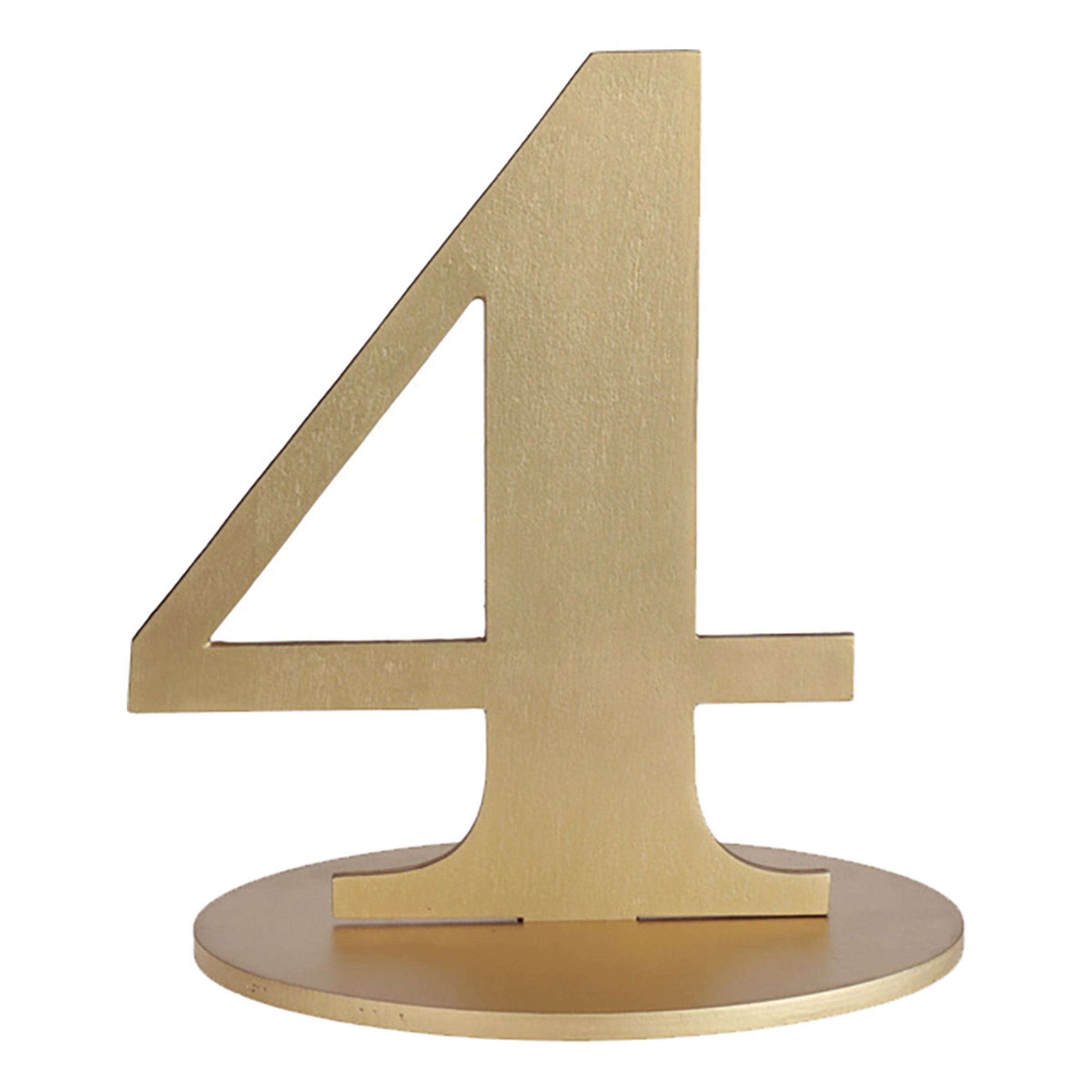 Borddekoration Tal Mat Guld - Tal 4