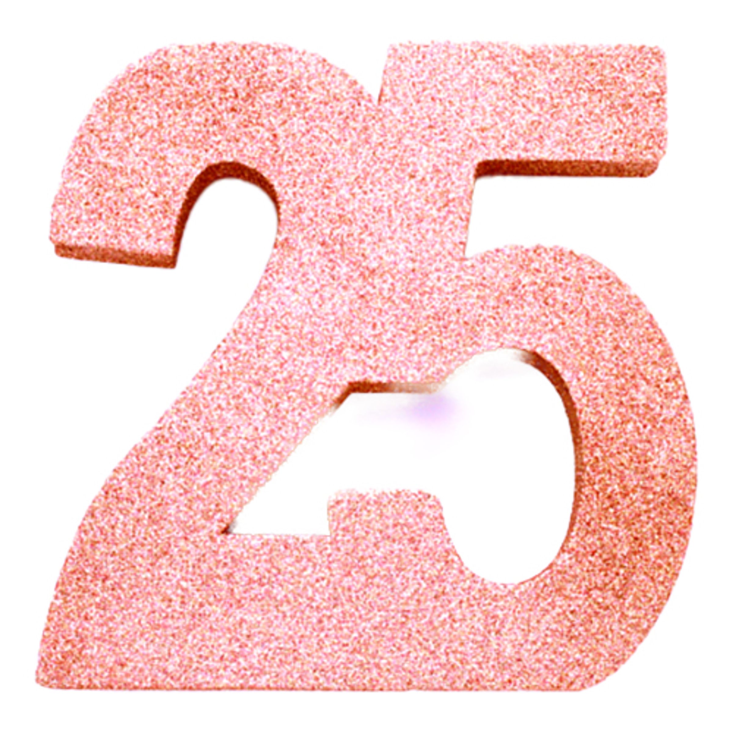 Borddekoration Tal Roséguld - Tal 25