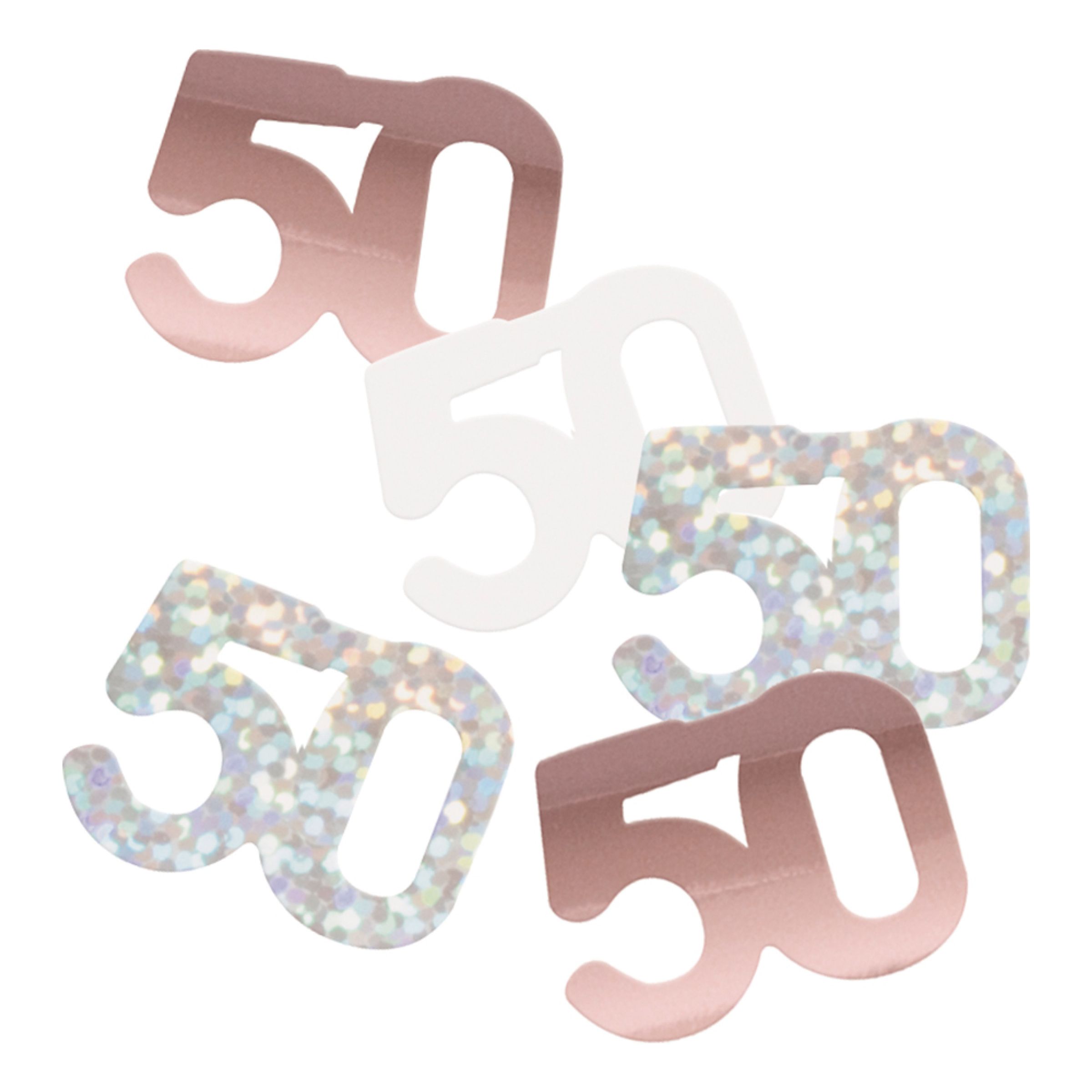 Bordskonfetti 50 Rosaguld - 14 gram