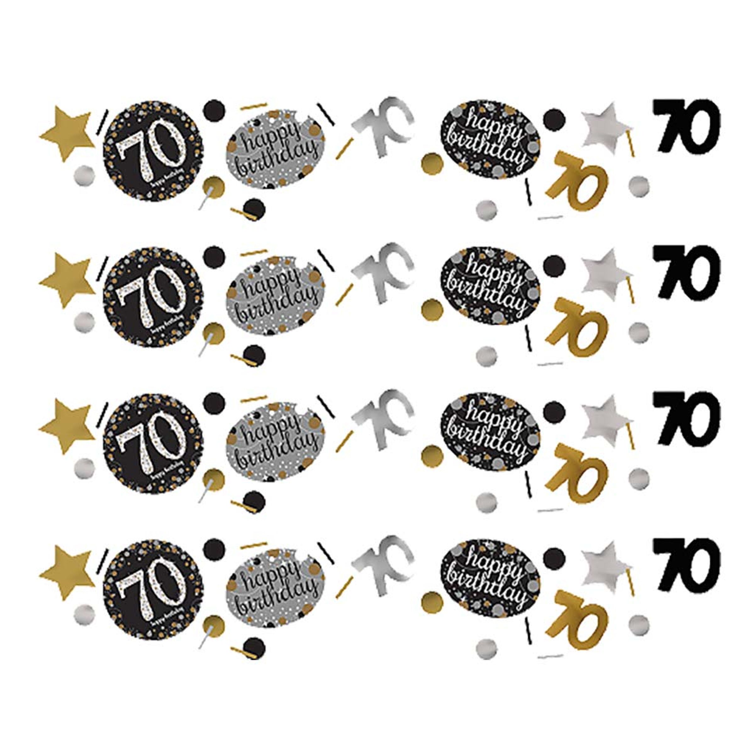 Bordkonfetti 70 Sølv/Guld Glitter - 34 gram