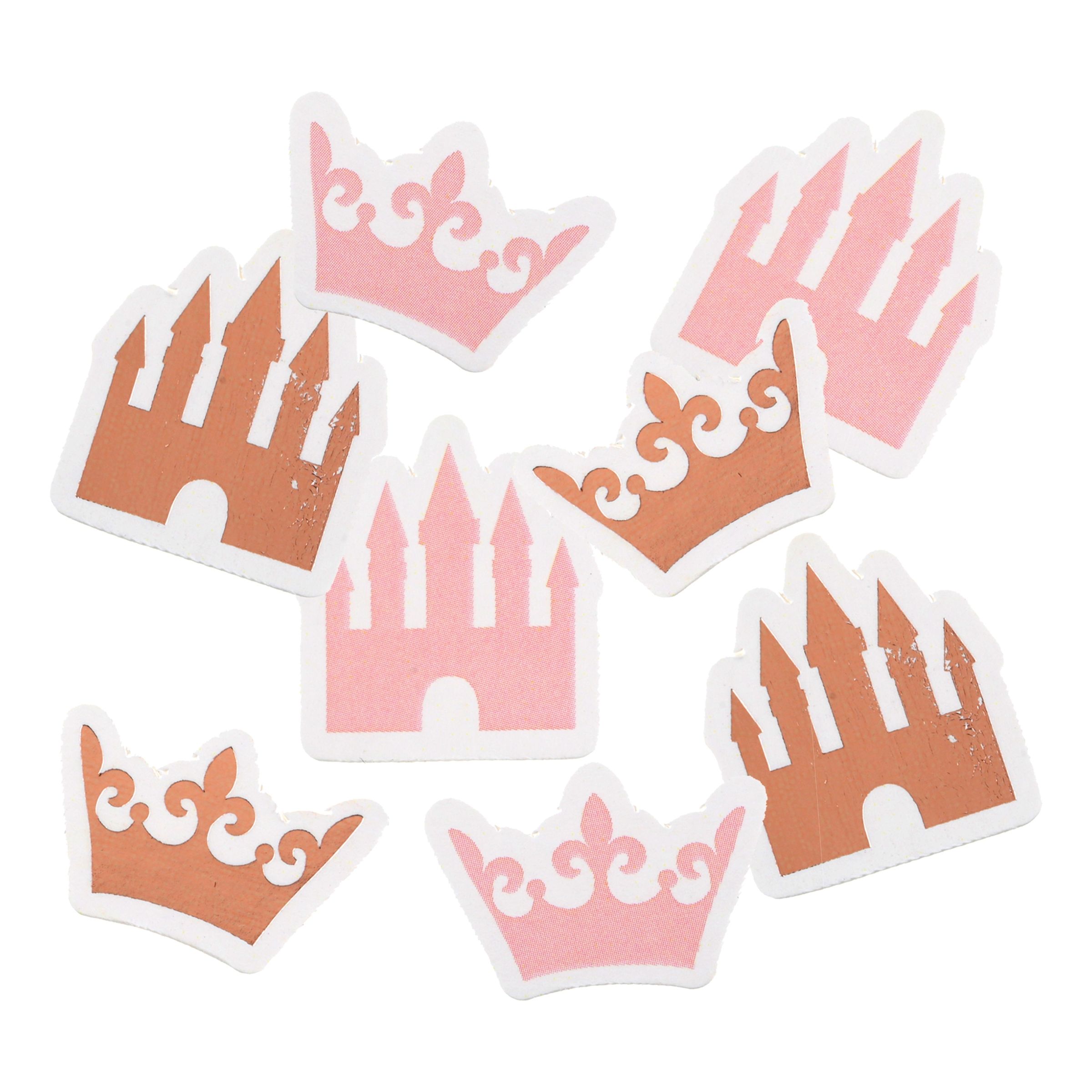 Bordskonfetti Princesse Roséguld - 24-pack | Hem - Teman - Barnkalas - Kalasteman - Prinsess Kalas | Party Outlet