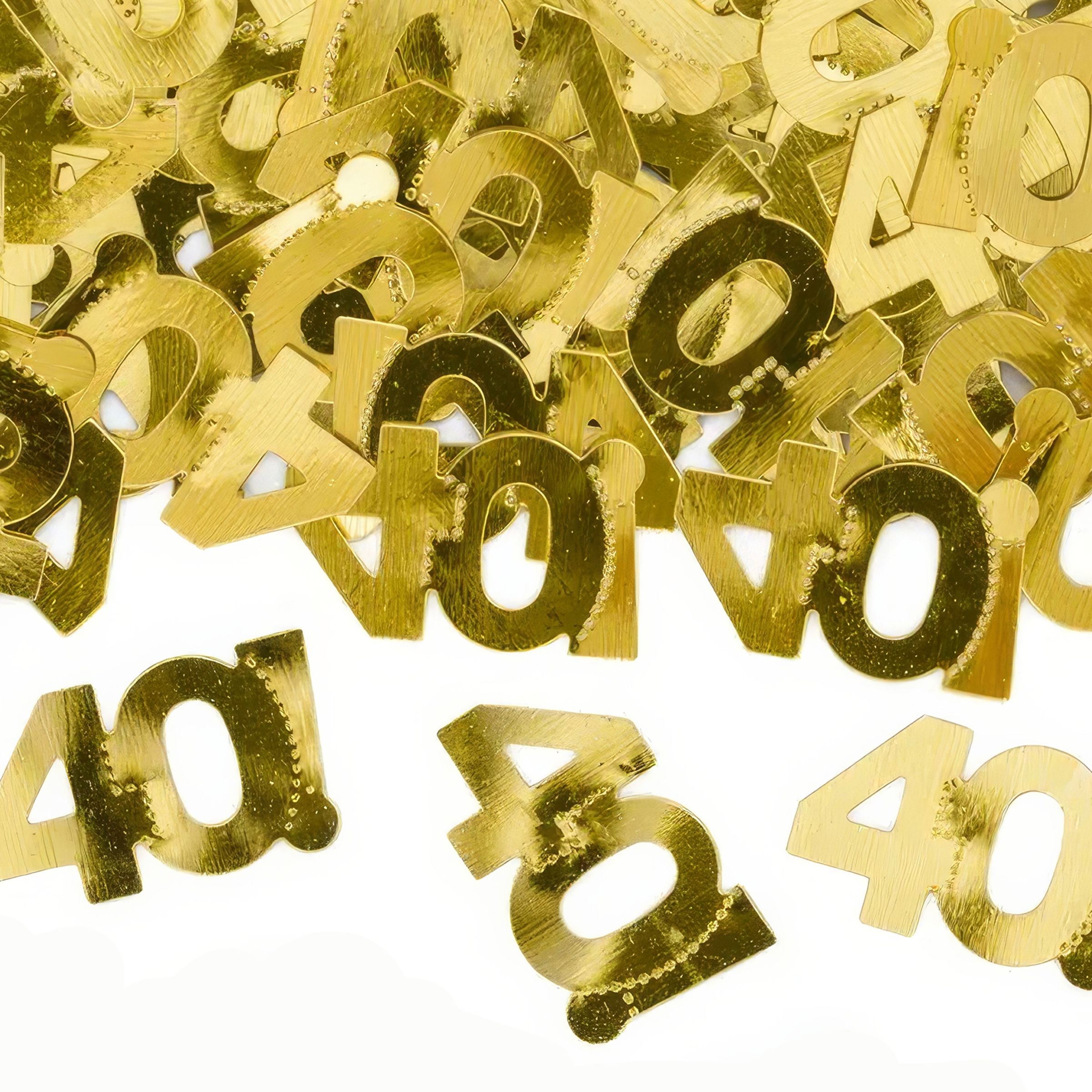 Bordskonfetti Tal 40 Guld Metallic
