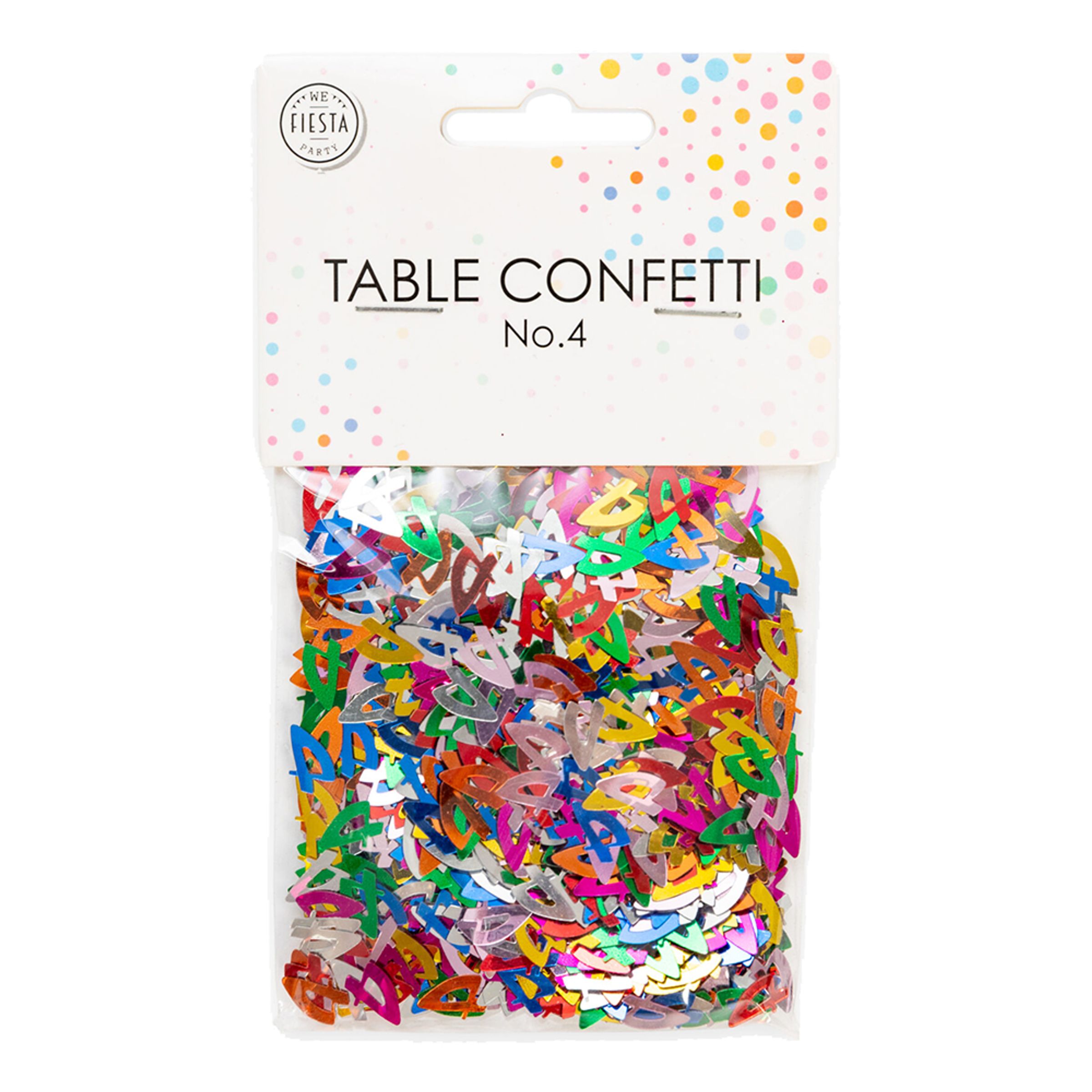 Bordkonfetti Tal Multifarvet Metallic - Tal 4 billede