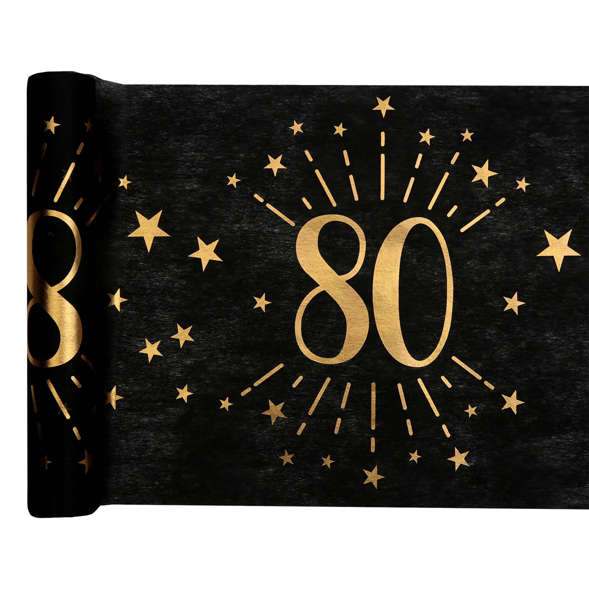 Bordløber Sparkling 80 Sort/Guld