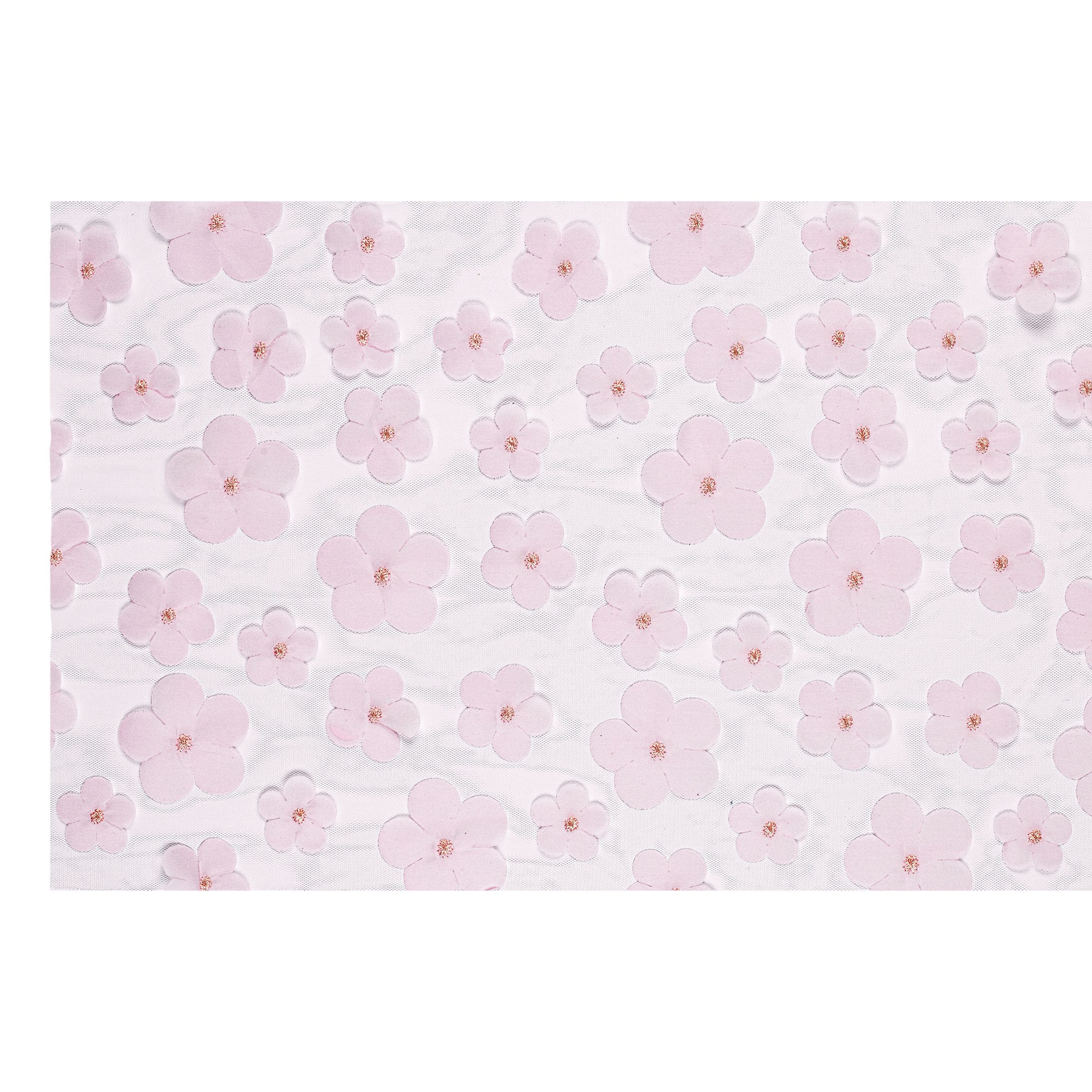 Bordløber Blomster Lyserød Pastel