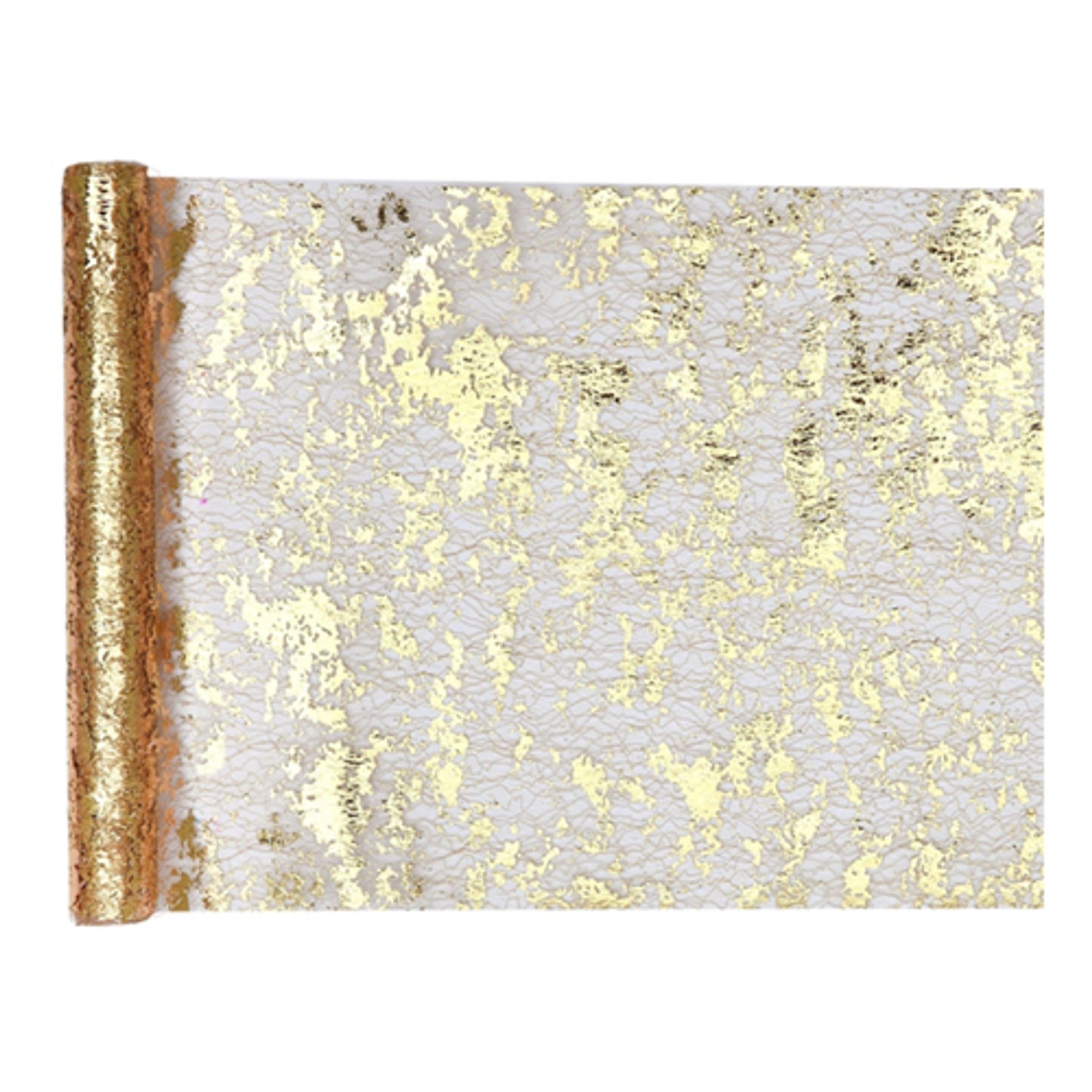 Bordslöpare Trådig Guld/Metallic | Hem - Festartiklar - Dukning - Bordsdukar | Pryloteket
