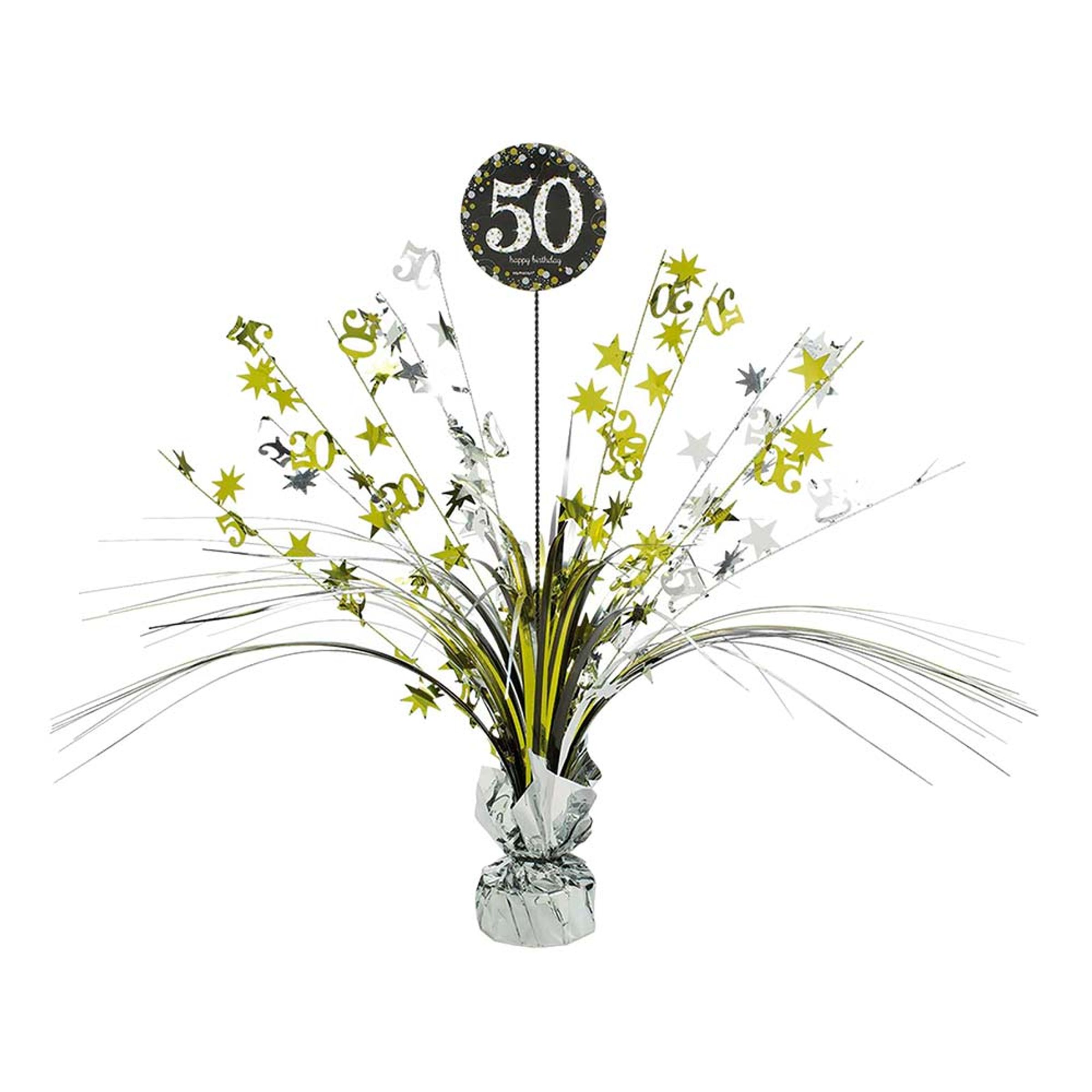 50 års fødselsdag borddekoration - Sølv