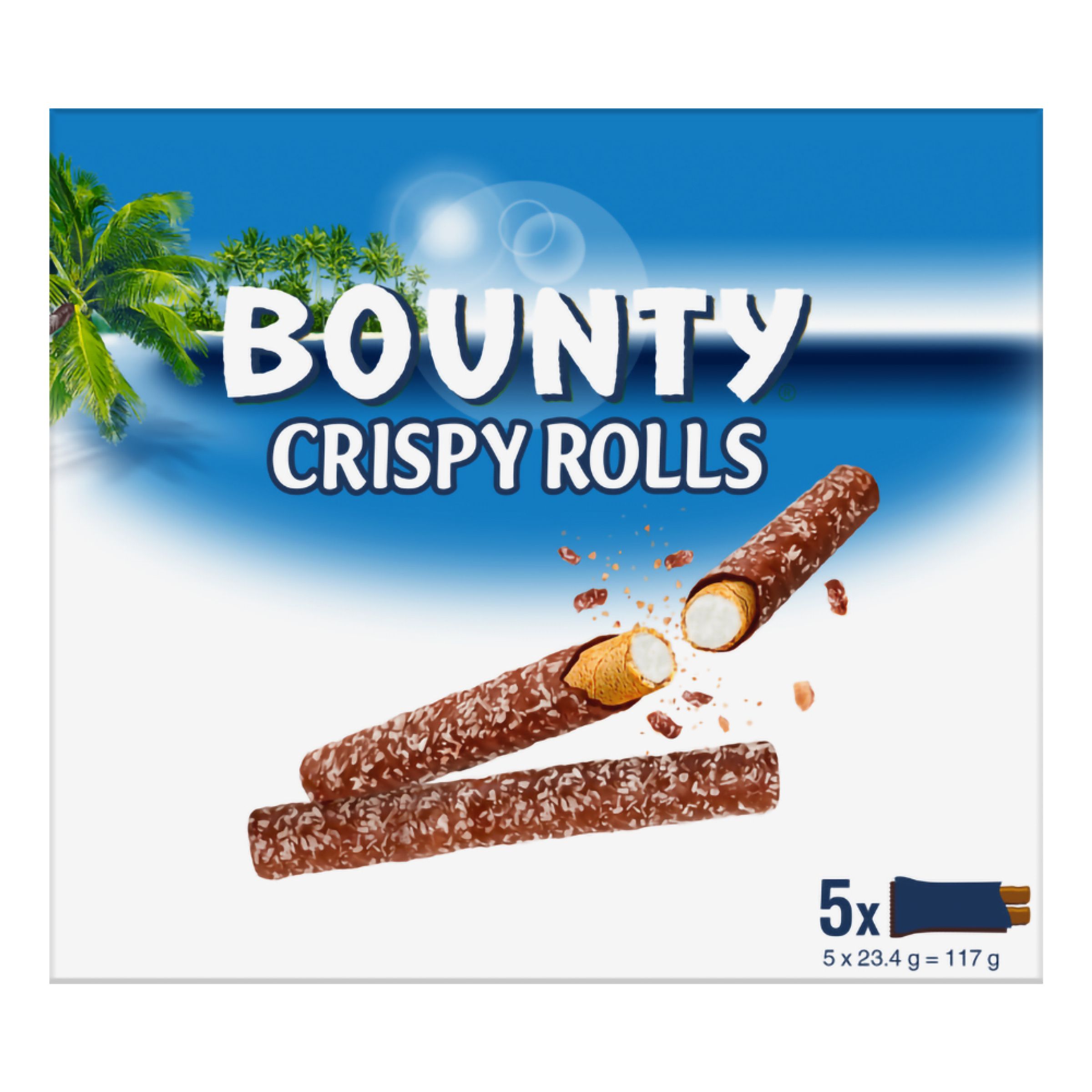 Bounty Crispy Rolls - 117 g | Hem - Godis & Läsk - Godis - Choklad | Maskeradspecialisten