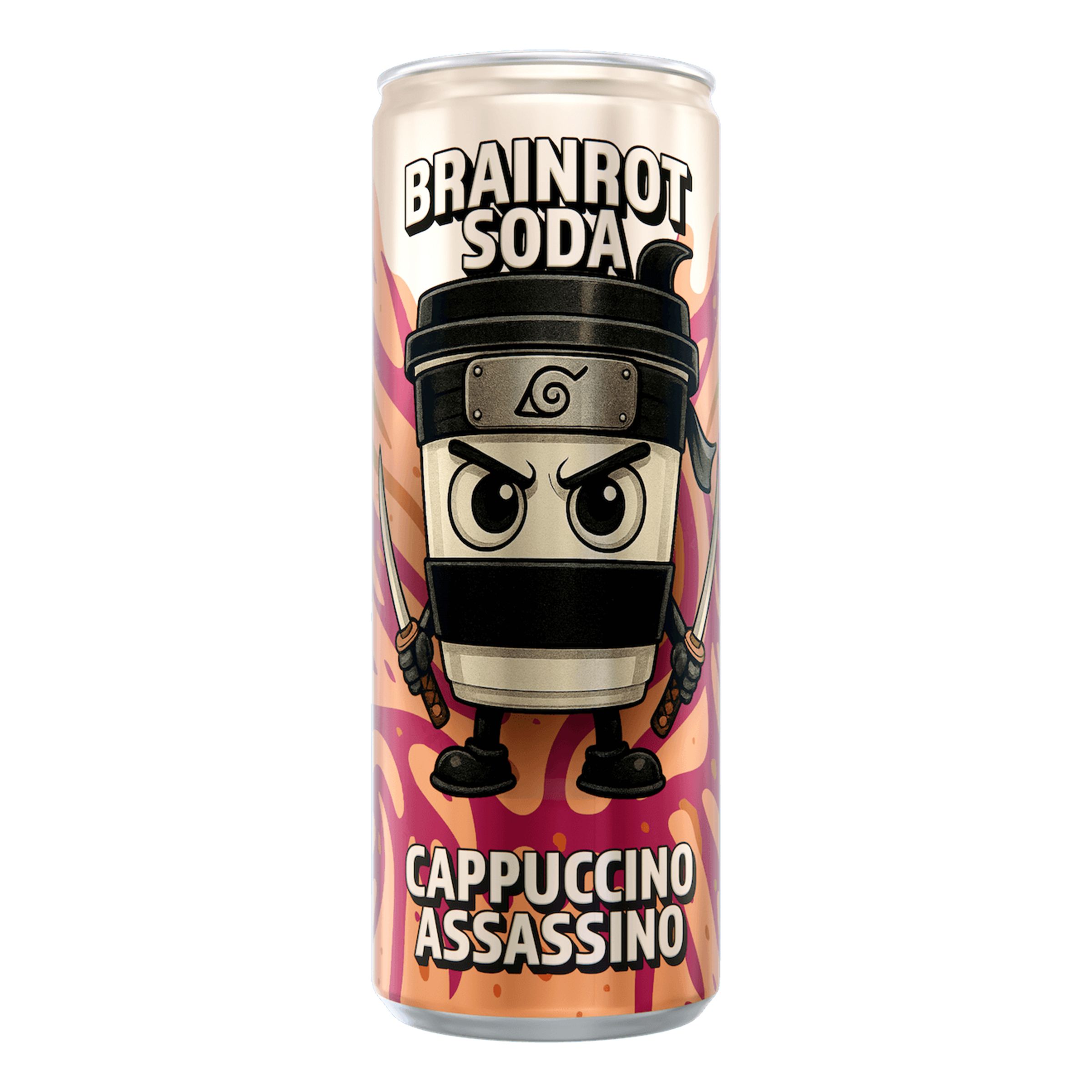 Brainrot Soda Cappuccino Assassino - 250 ml | Hem - Godis & Läsk - Dryck - Läsk | Maskeradspecialisten