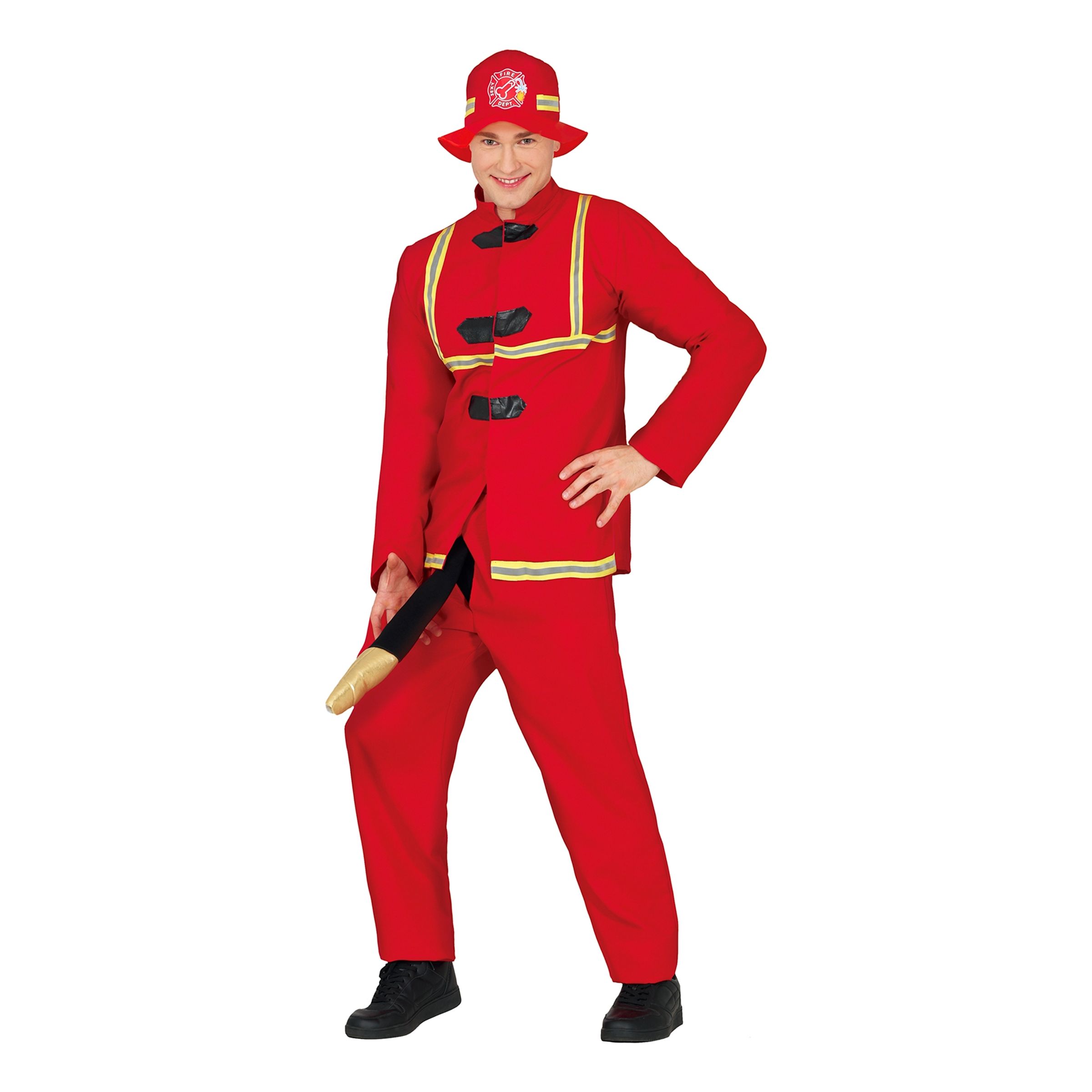 Brandman med Slang Maskeraddräkt - Medium