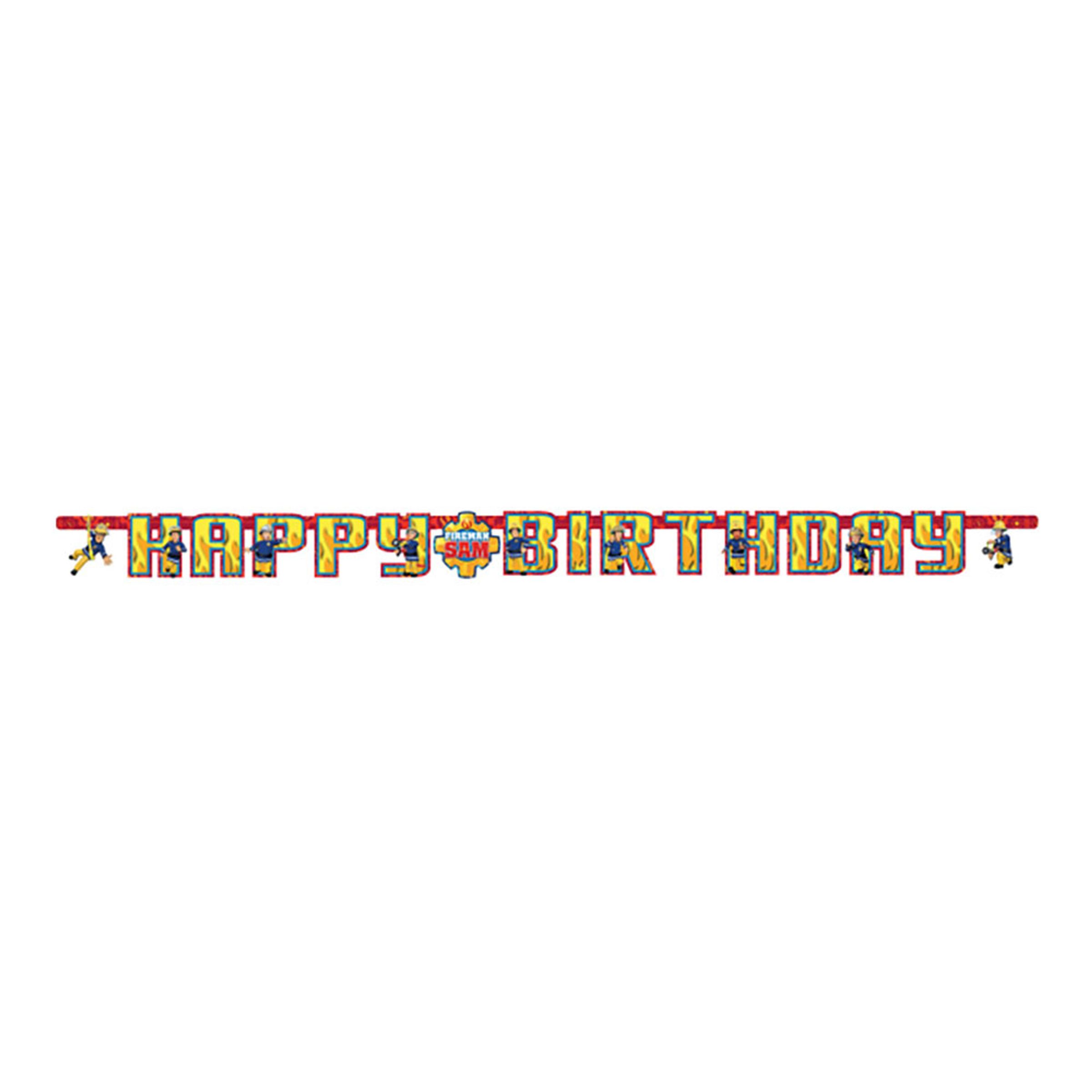 Brandmand Sam Happy Birthday banner 1 stk.